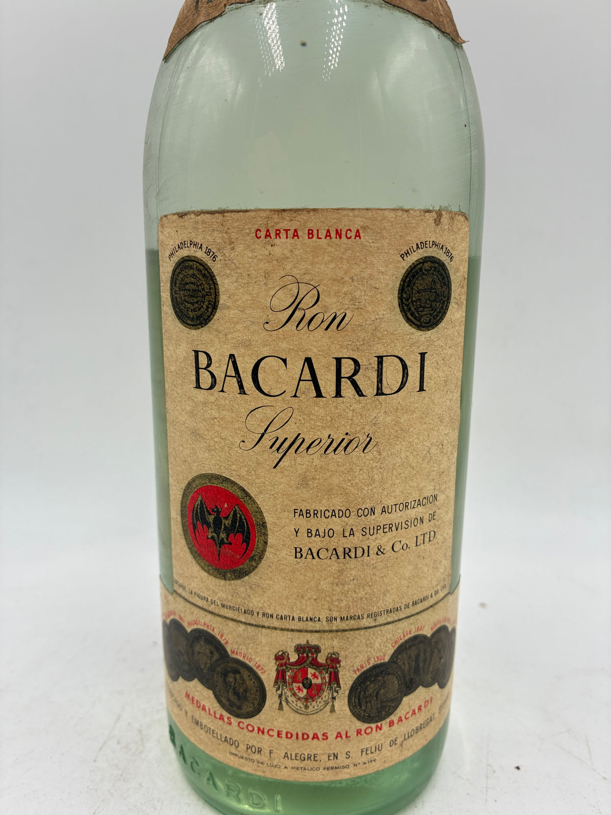 Bacardi - Ron Carta Blanca Superior - Anni '70s - 1L 40%