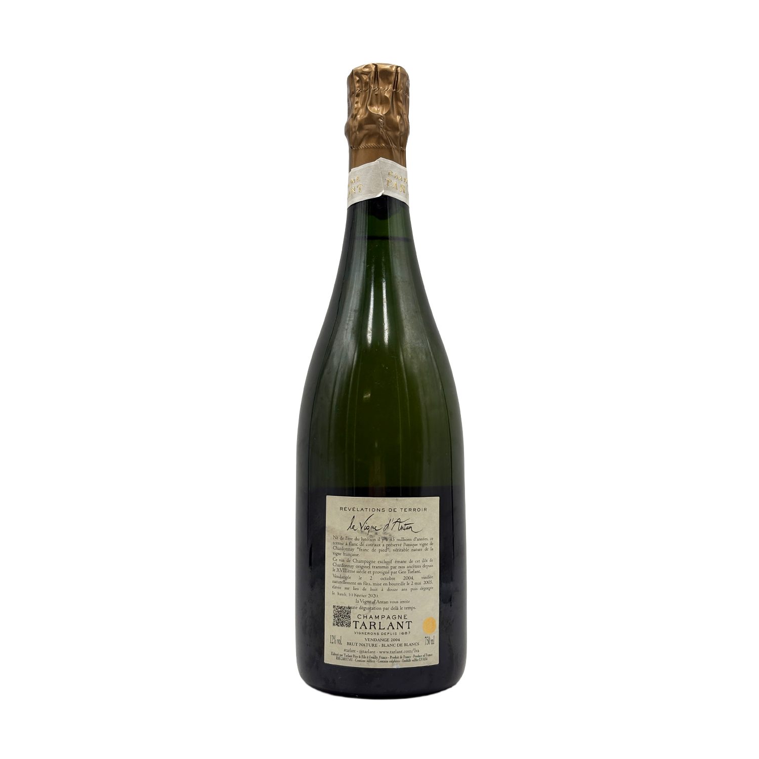 Tarlant - Champagne Brut Nature Le Vigne d'Antan Blanc de Blancs - 2004 - Deg. 02/2020