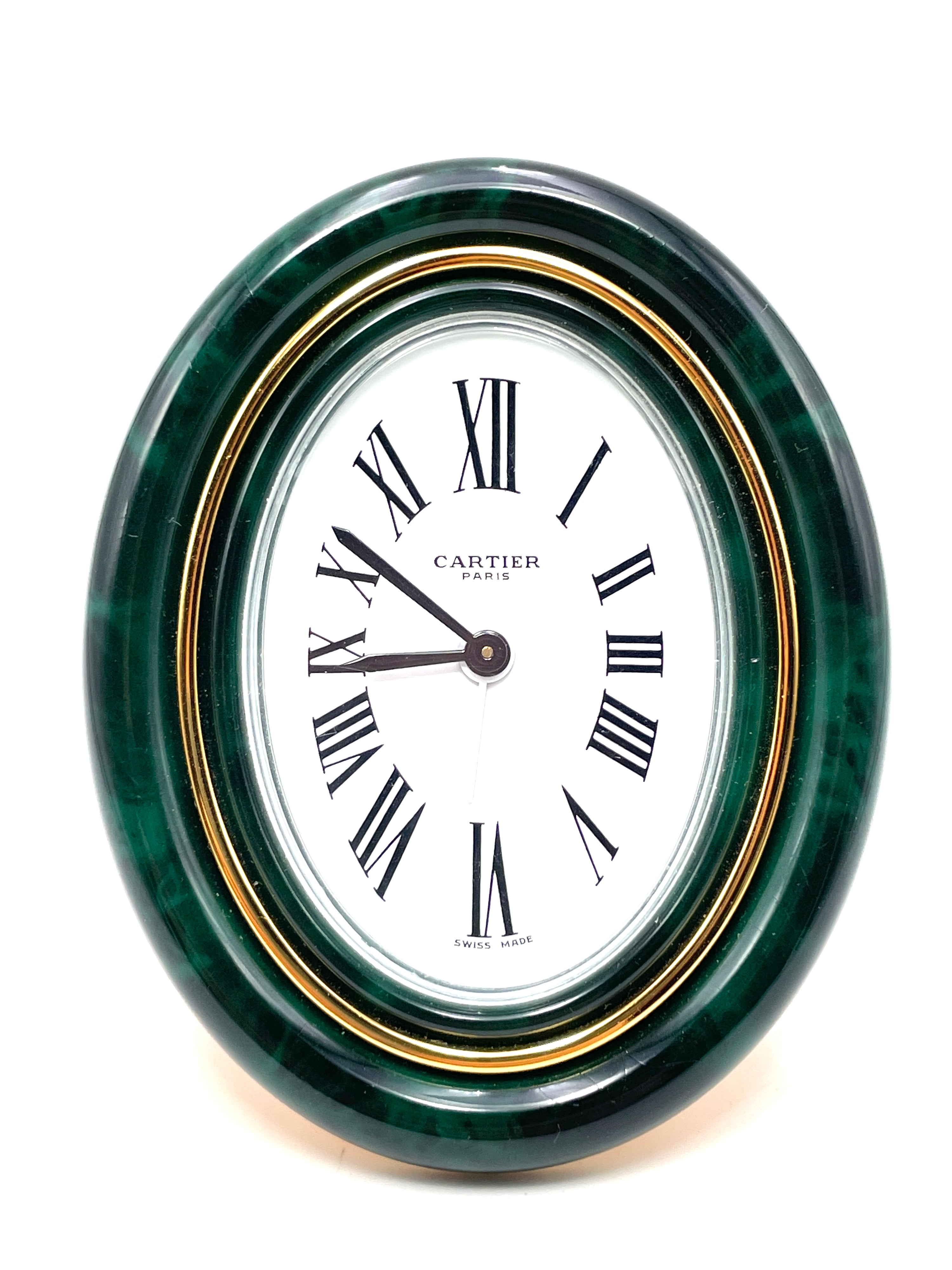 Cartier - Pendulette Ovale - Sveglia Meccanica