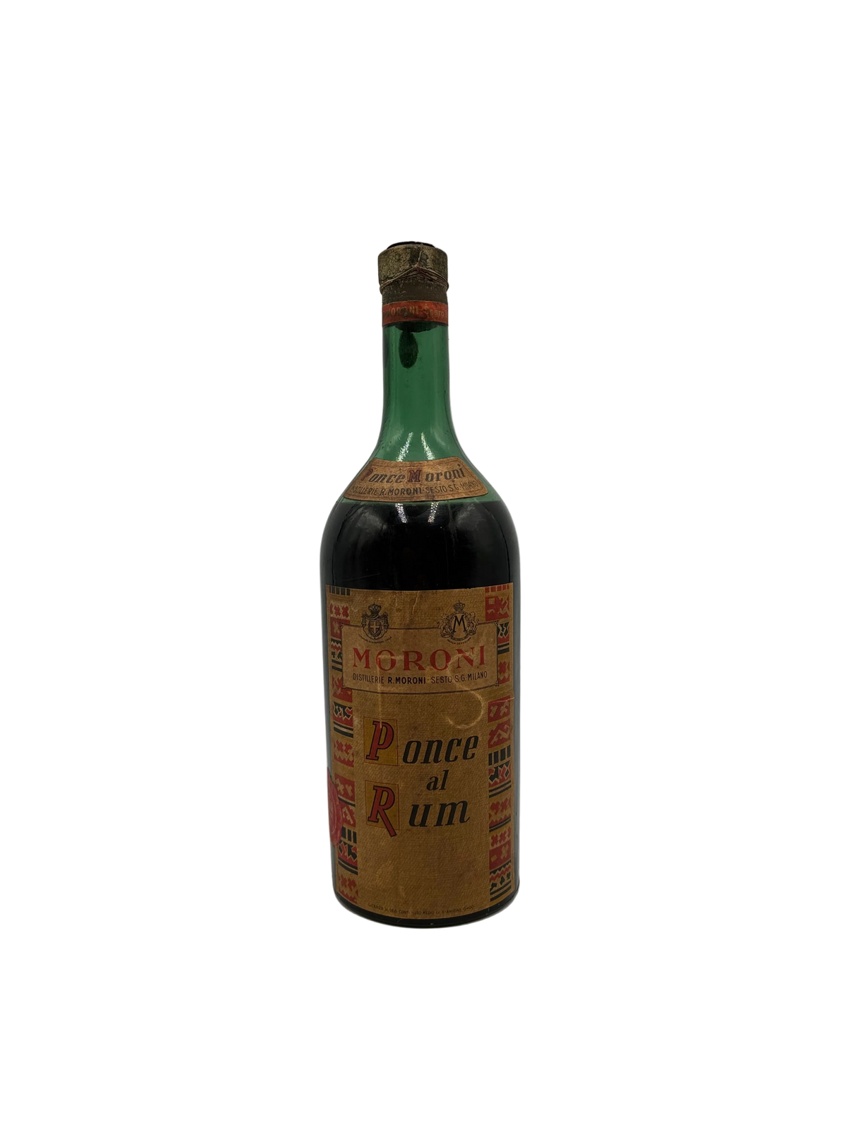 Distillerie Moroni - Ponce al Rum - Sigillo Fasci Anni '40s - 1L 40%