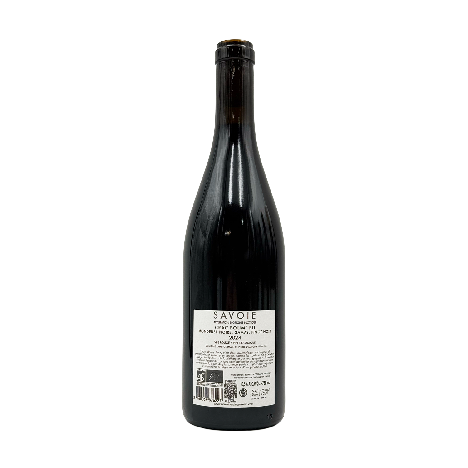 Domaine Saint-Germain - Vin de Savoie Rouge Cuvee Crac Boum Bum Rouge - 2024