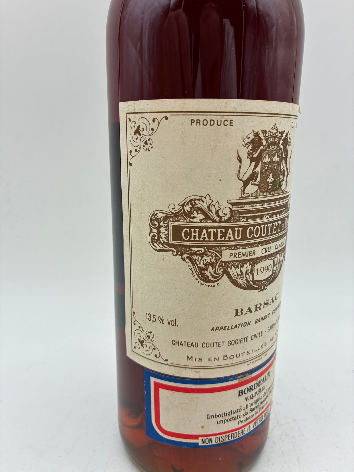 1990 - Chateau Coutet - Barsac Premier Cru Classe