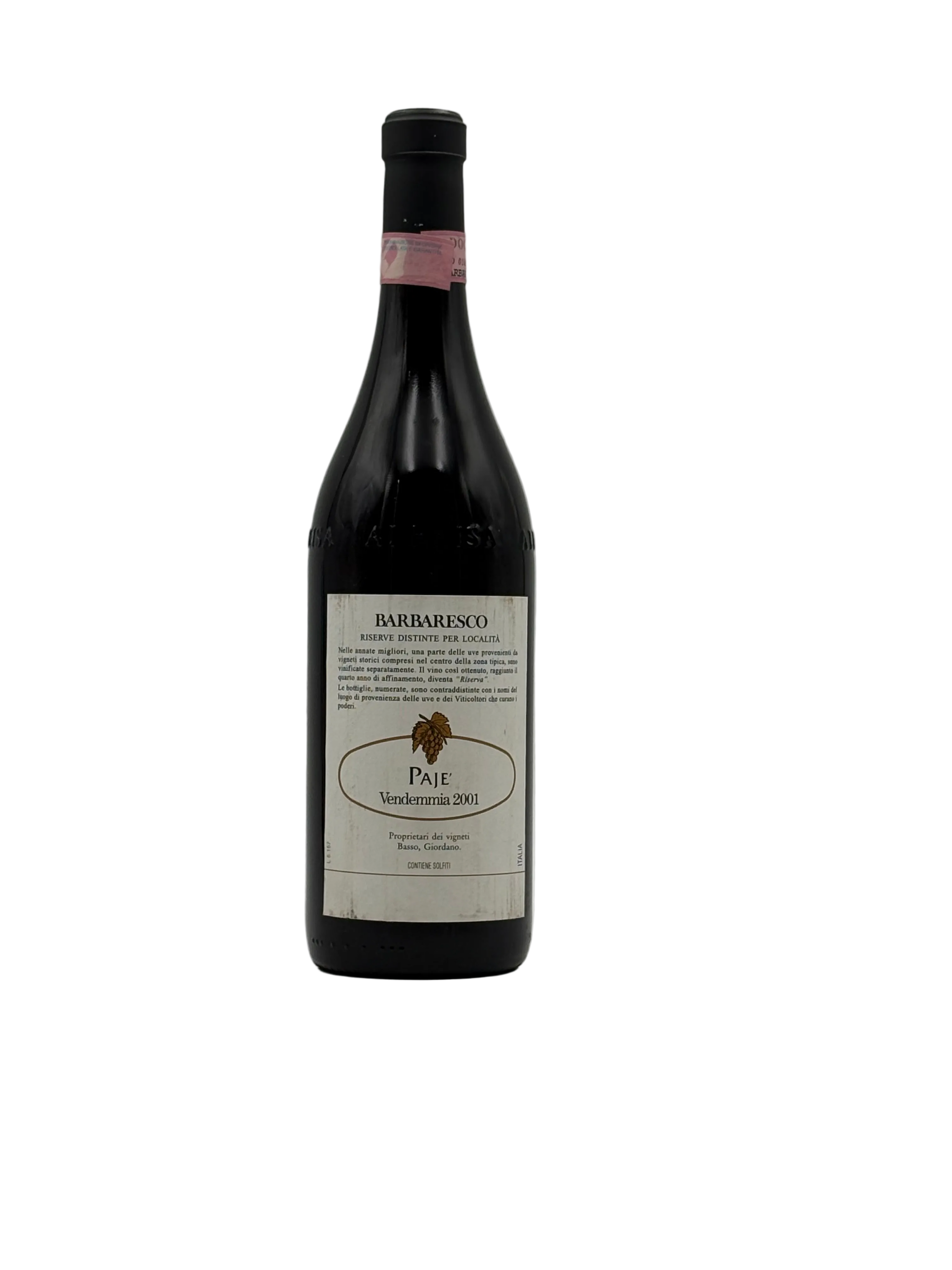 2001 - Produttori del Barbaresco - Barbaresco Riserva Paje