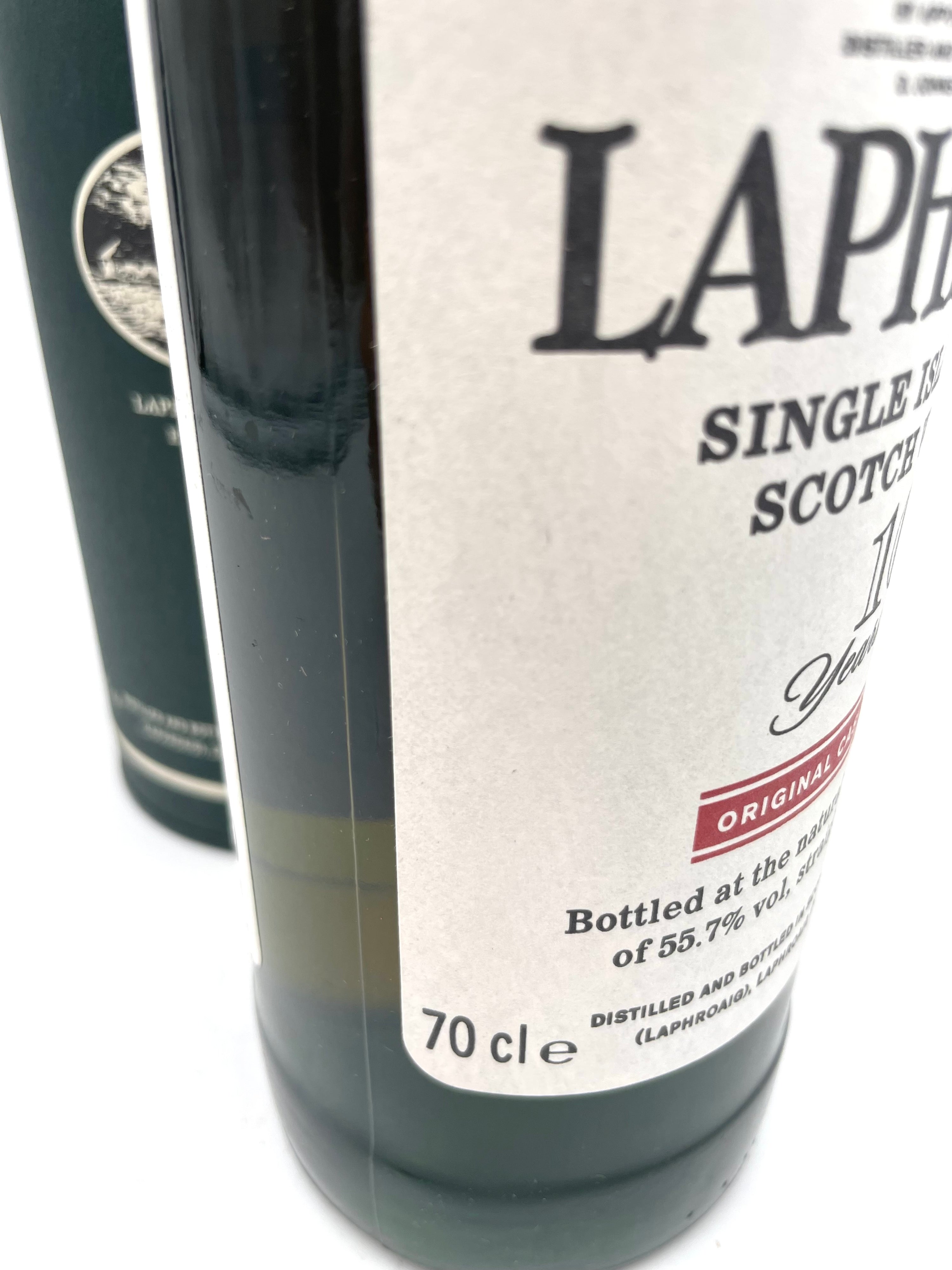 Laphroaig - 10 YO Original Cask Strength Single Islay Malt Scotch Whisky - Anni '00s