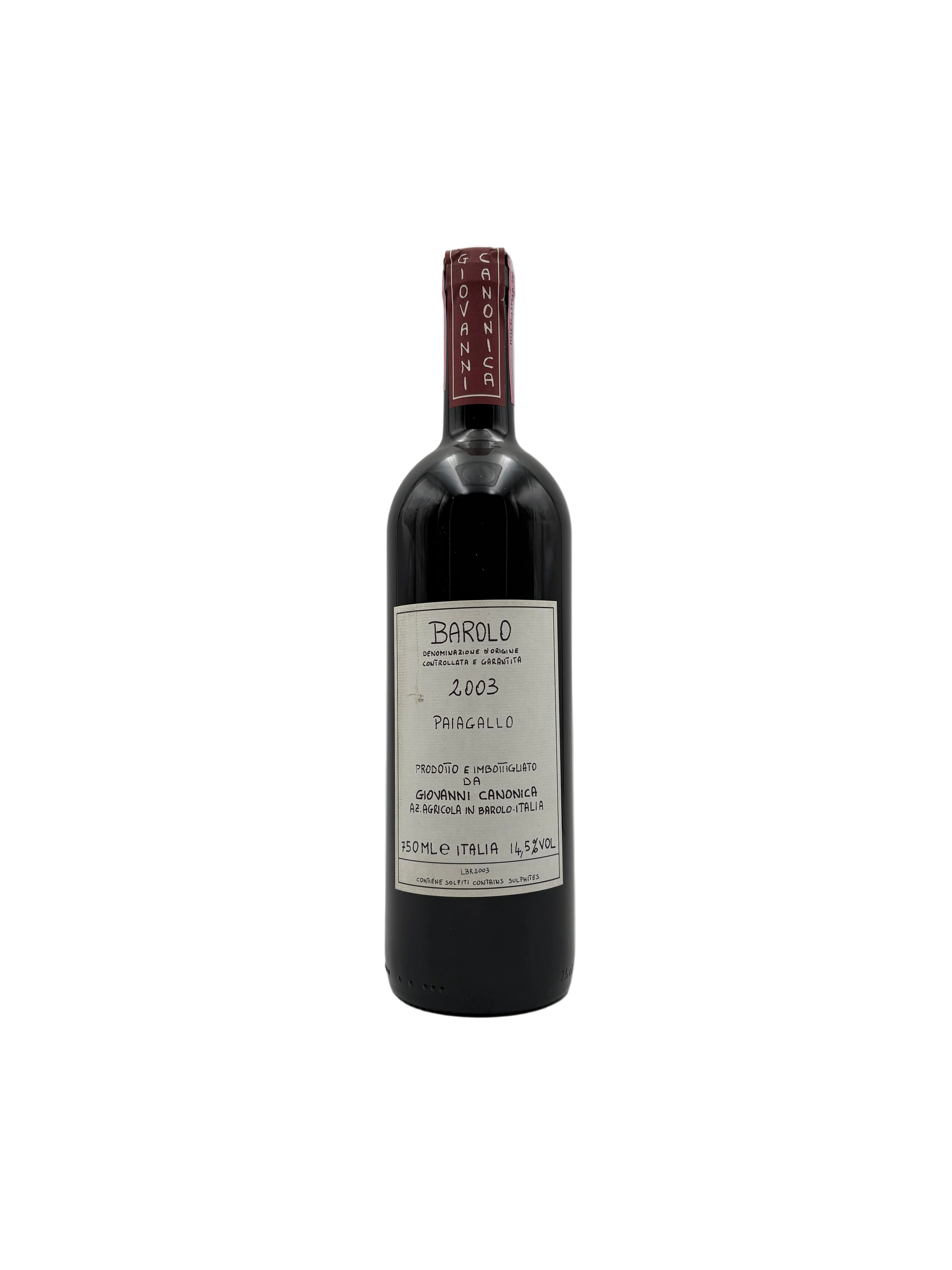 2003 - Canonica Giovanni - Barolo Paiagallo