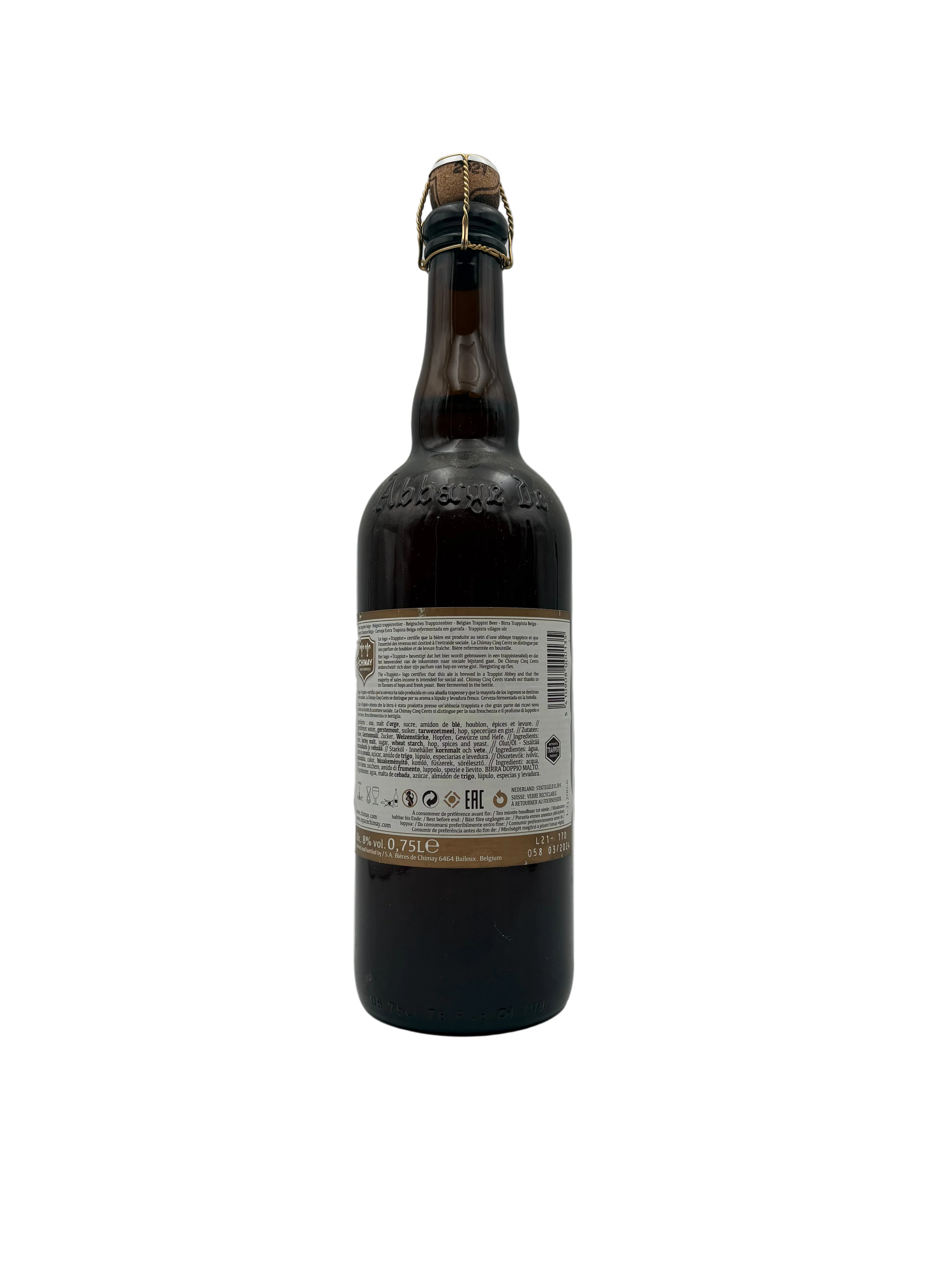 Chimay - Triple Cinq Cents - Bottl. 2024
