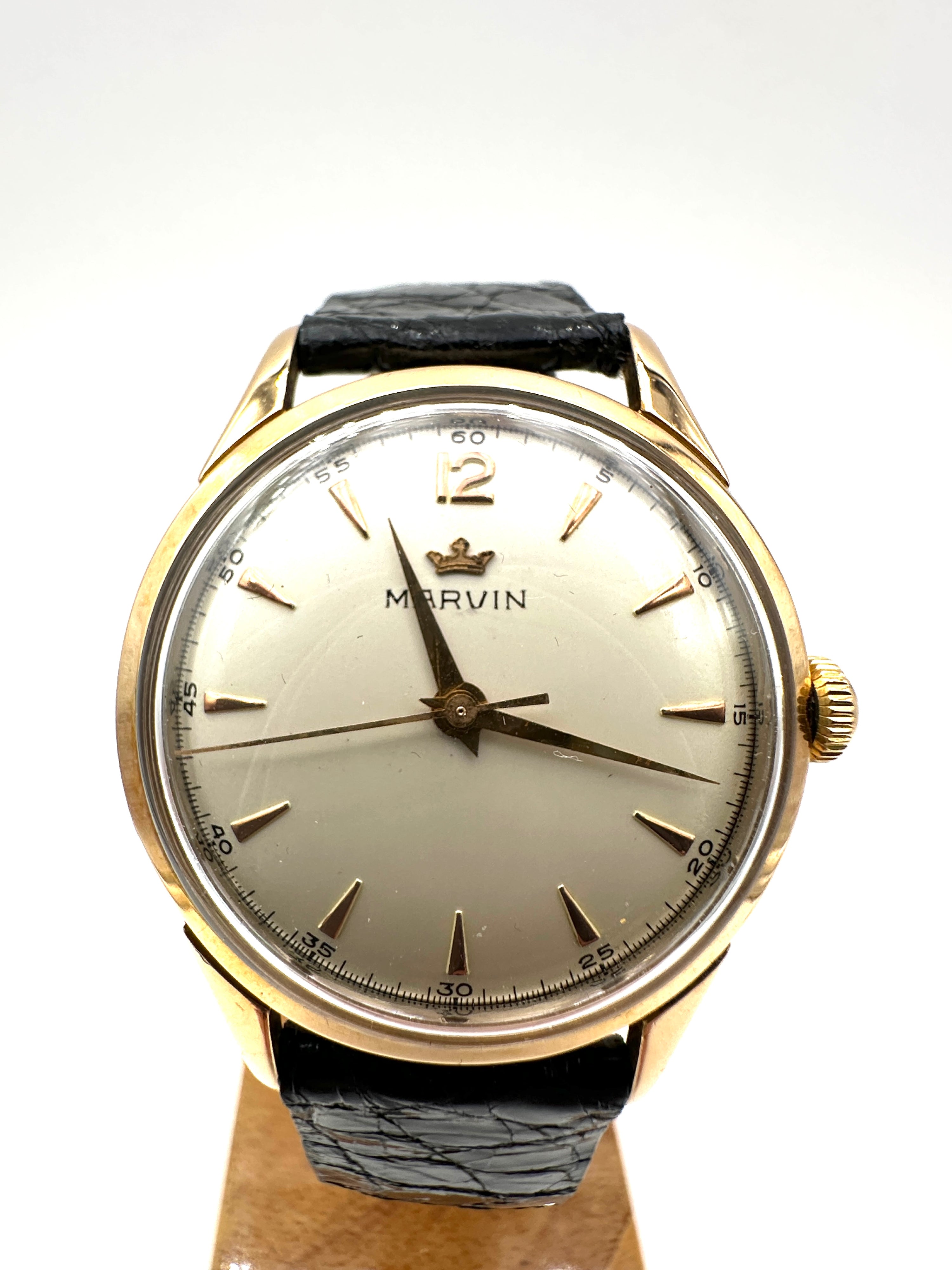 Marvin - Dynator Oro 18K 750 - Anni 50s - Carica Manuale - Swiss Original 50mm
