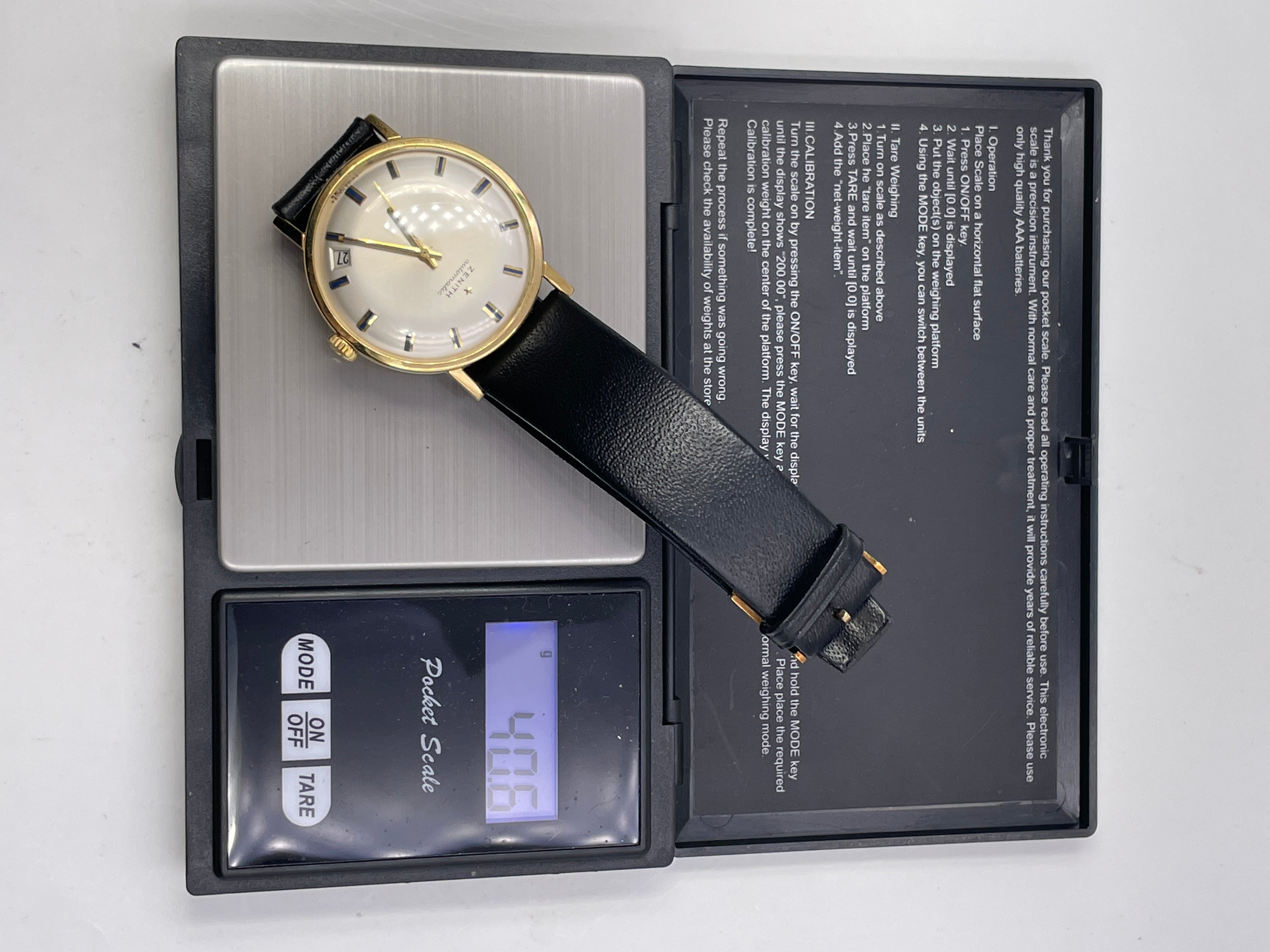 Zenith - Automatico NOS - Oro 18K - Vintage 33mm - Raro