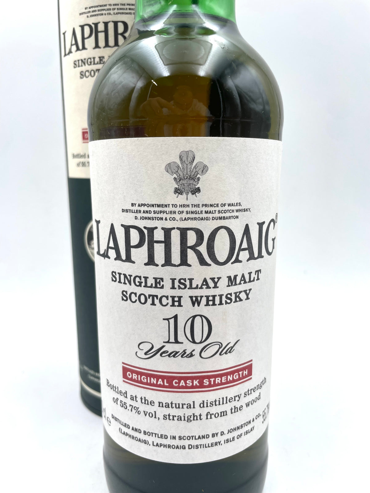 Laphroaig - 10 YO Original Cask Strength Single Islay Malt Scotch Whisky - Anni '00s