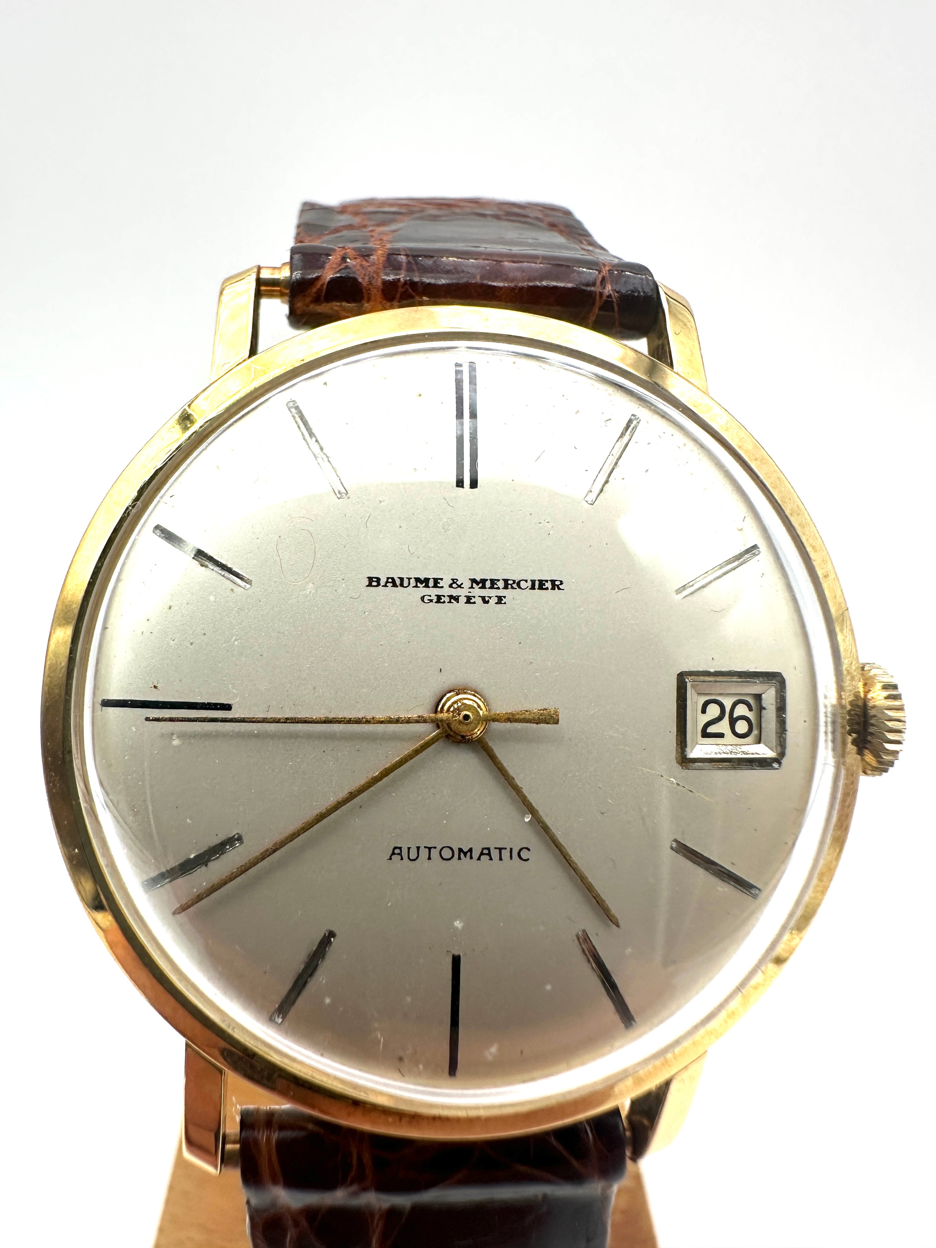Baume & Mercier - Oro 18K - Automatico - Vintage Uomo Con Data