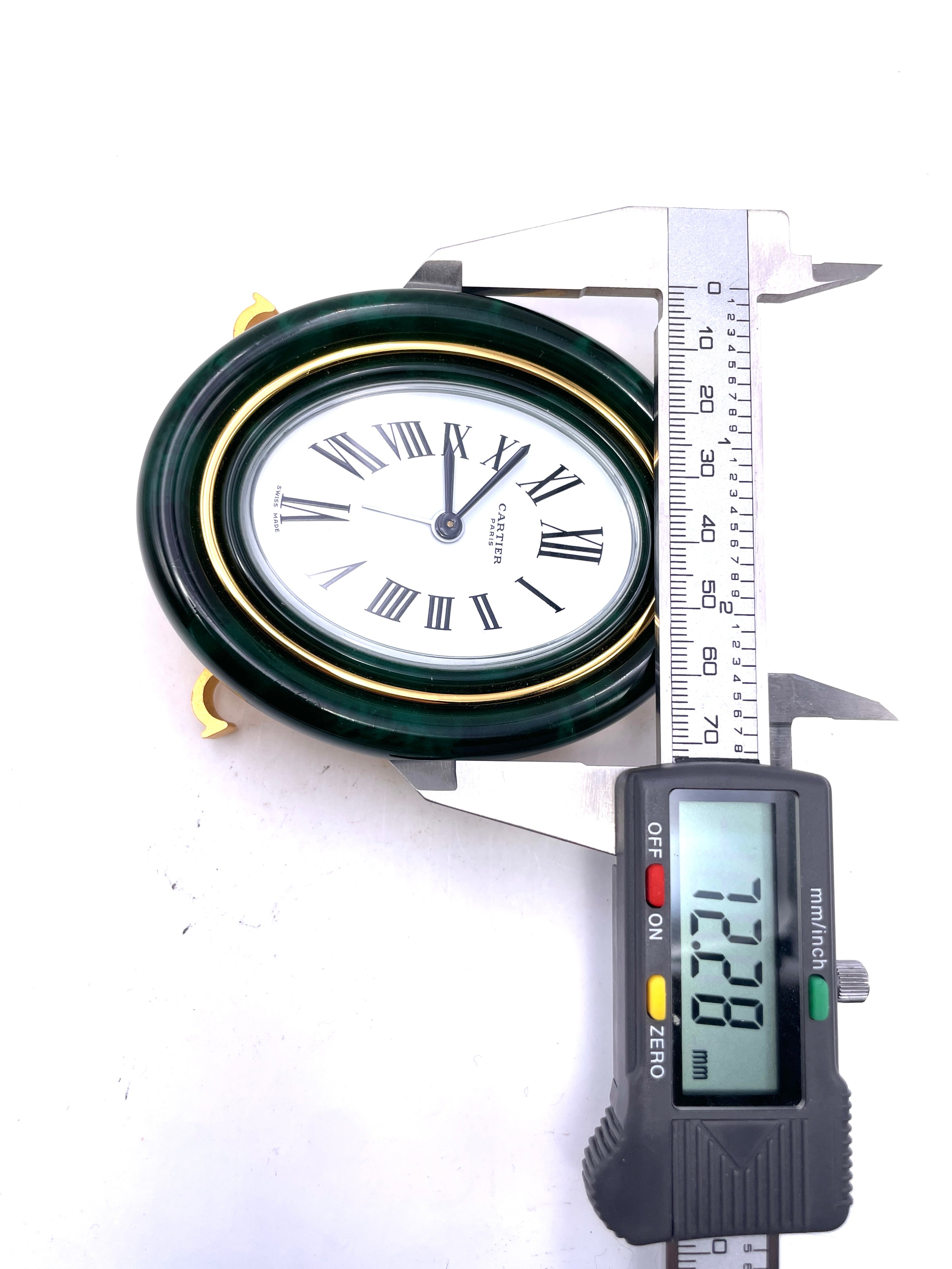 Cartier - Pendulette Ovale - Sveglia Meccanica