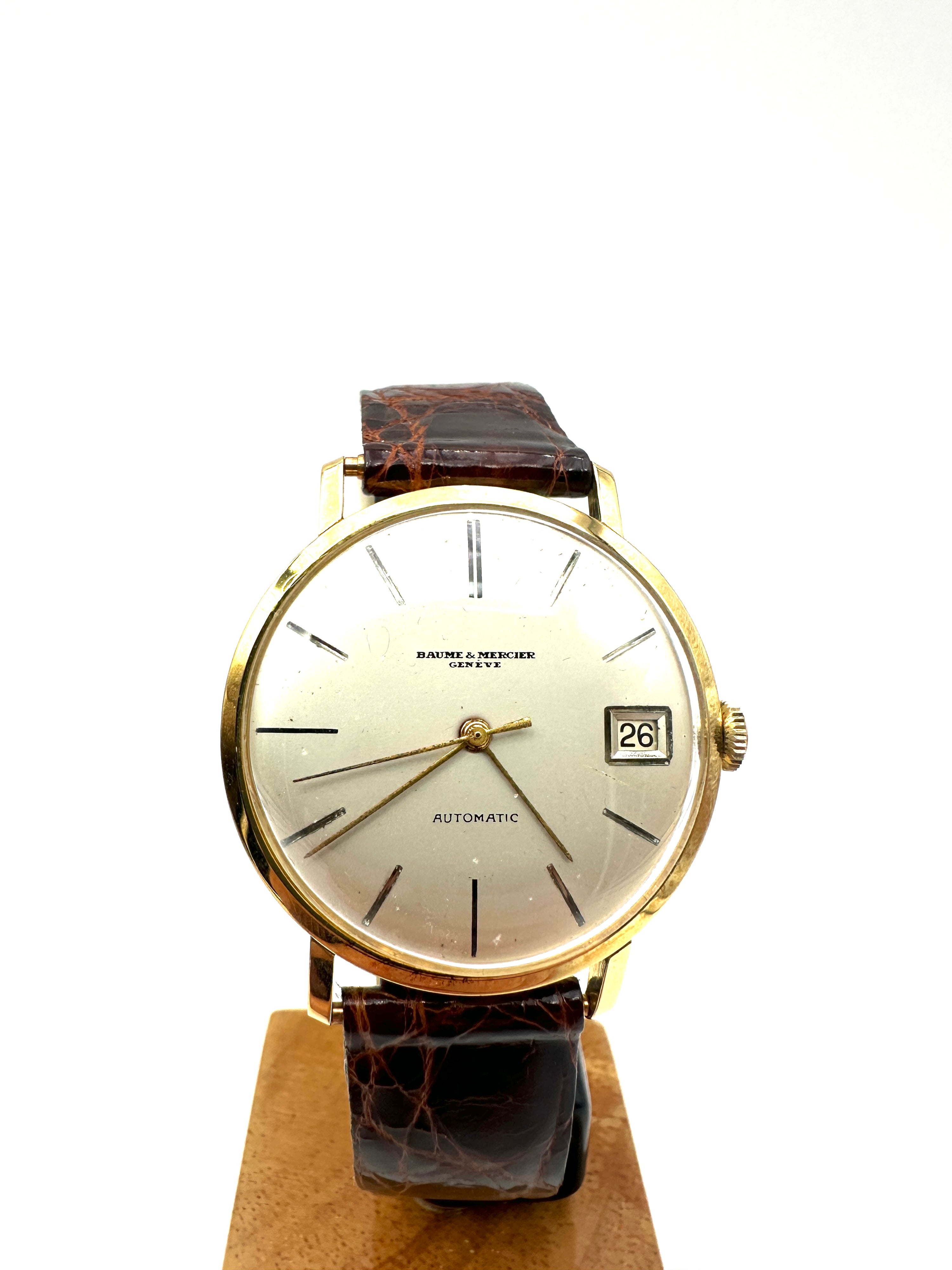 Baume & Mercier - Oro 18K - Automatico - Vintage Uomo Con Data