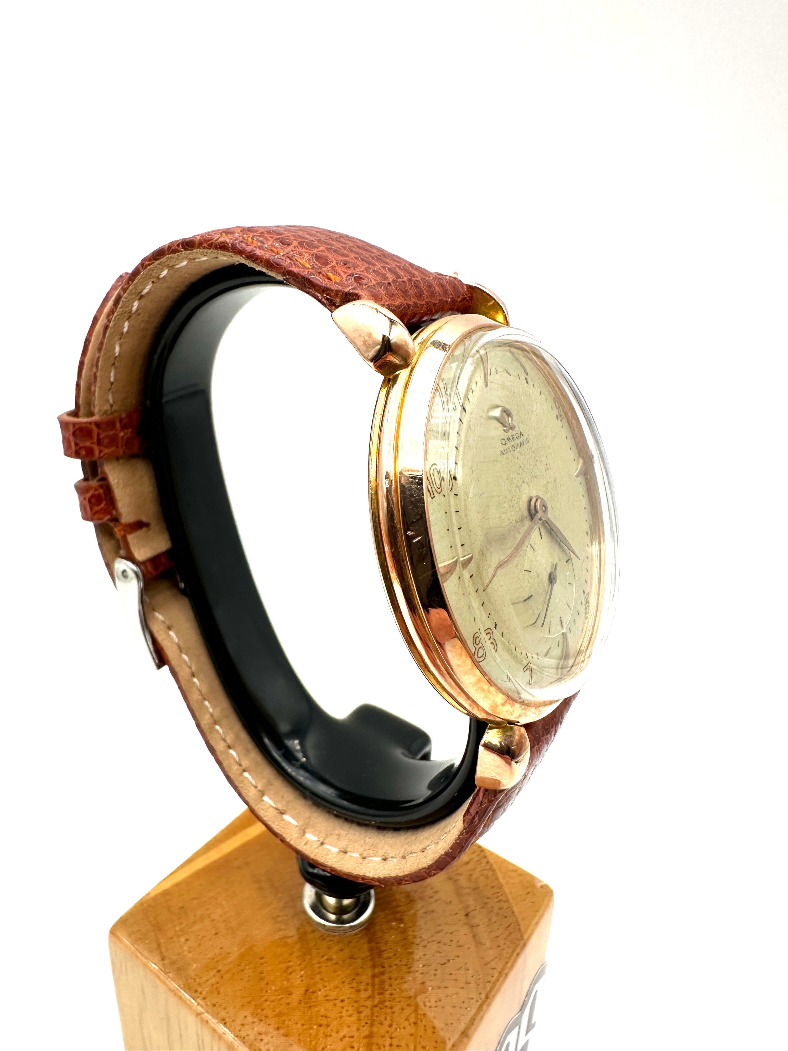 Omega - Automatico Bumper - A Goccia Plaque Oro 80 Micron - Vintage 1950