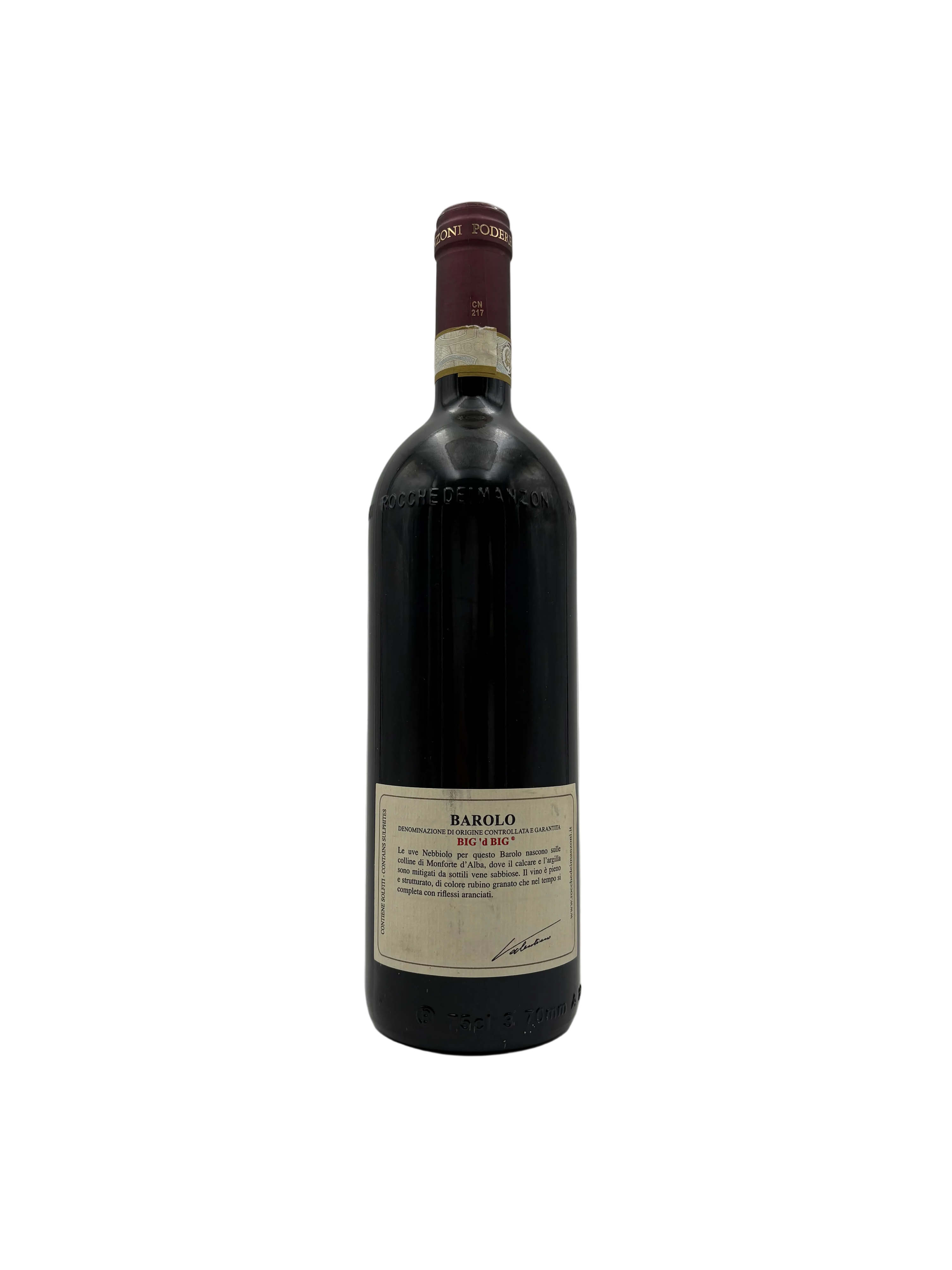 2014 - Rocche dei Manzoni - Barolo Big ‘d Big