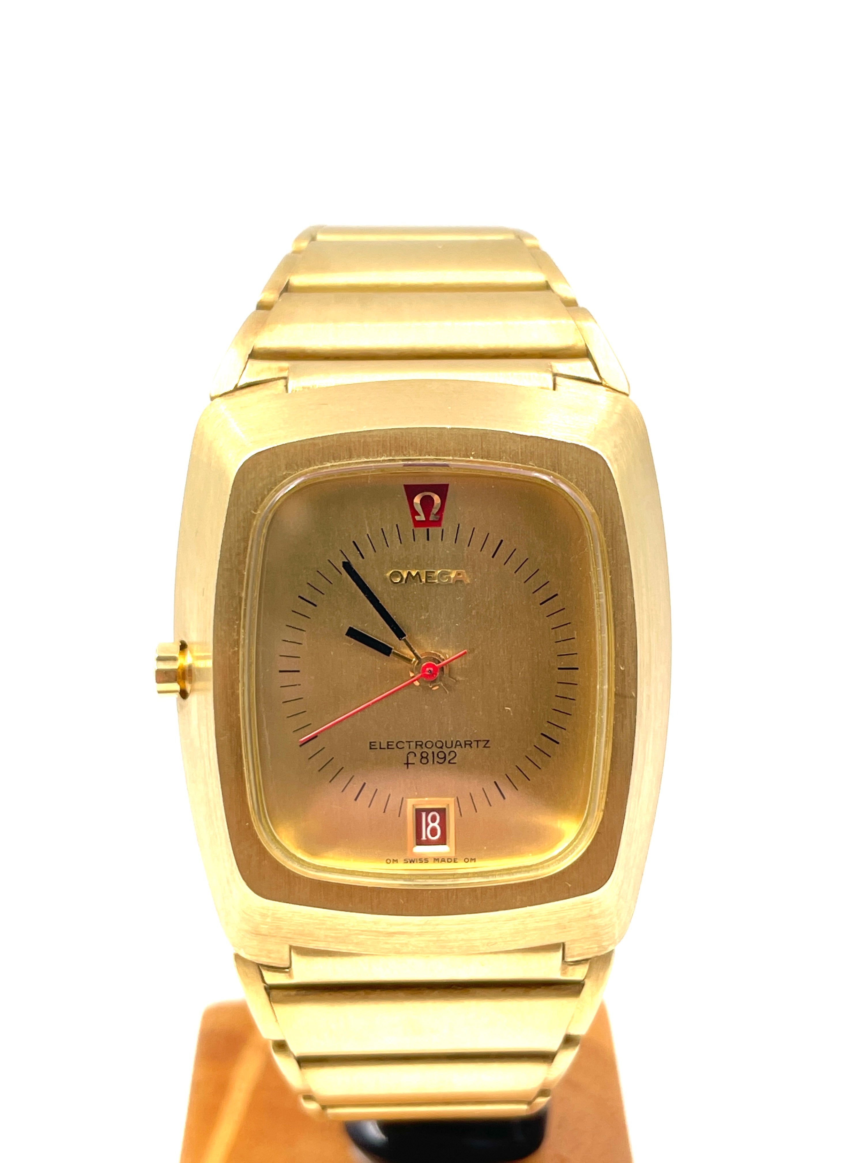 Omega - Electroquartz F8192 - Oro 18K - Ref.196.005 - Orologio Vintage - Raro