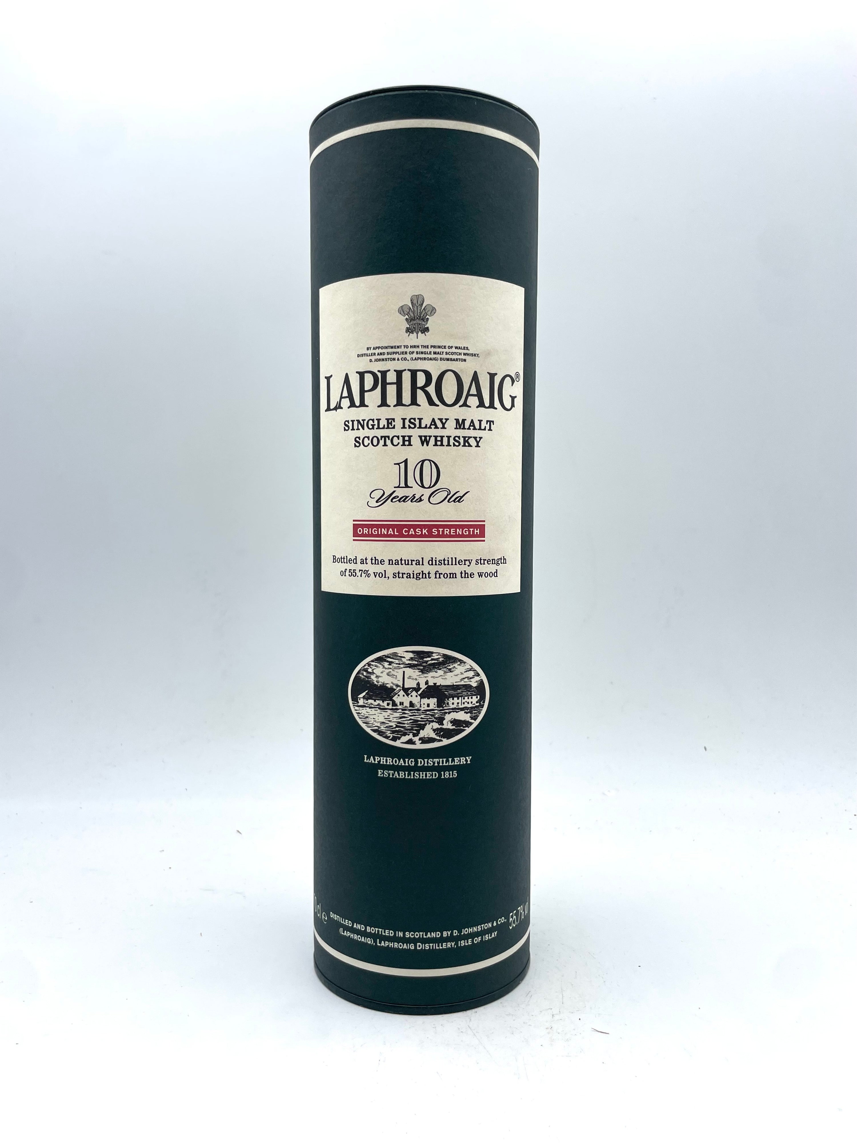 Laphroaig - 10 YO Original Cask Strength Single Islay Malt Scotch Whisky - Anni '00s