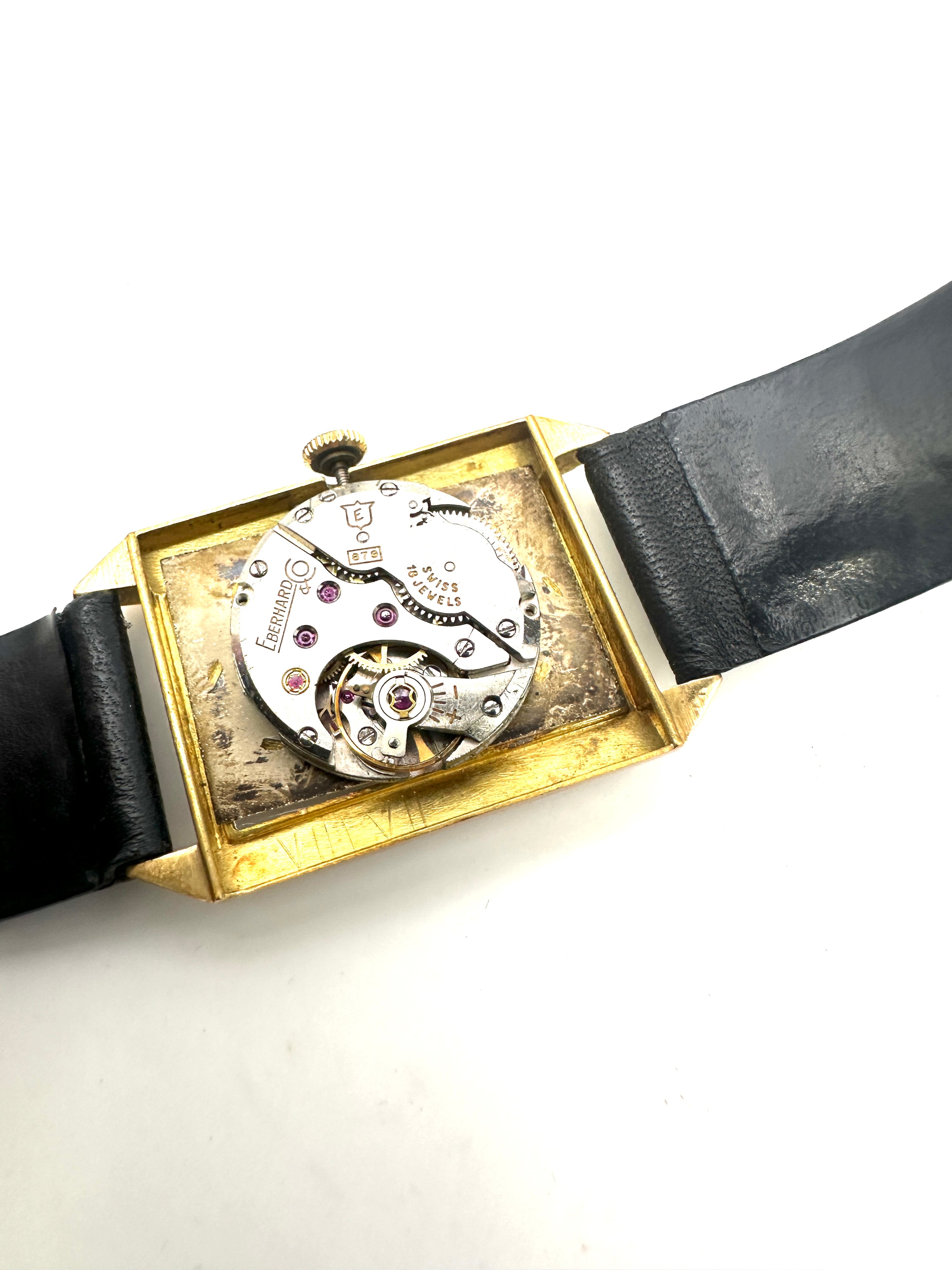 Eberhard & Co - Orologio Uomo Oro 18K - Manuale - Vintage Anni '60s