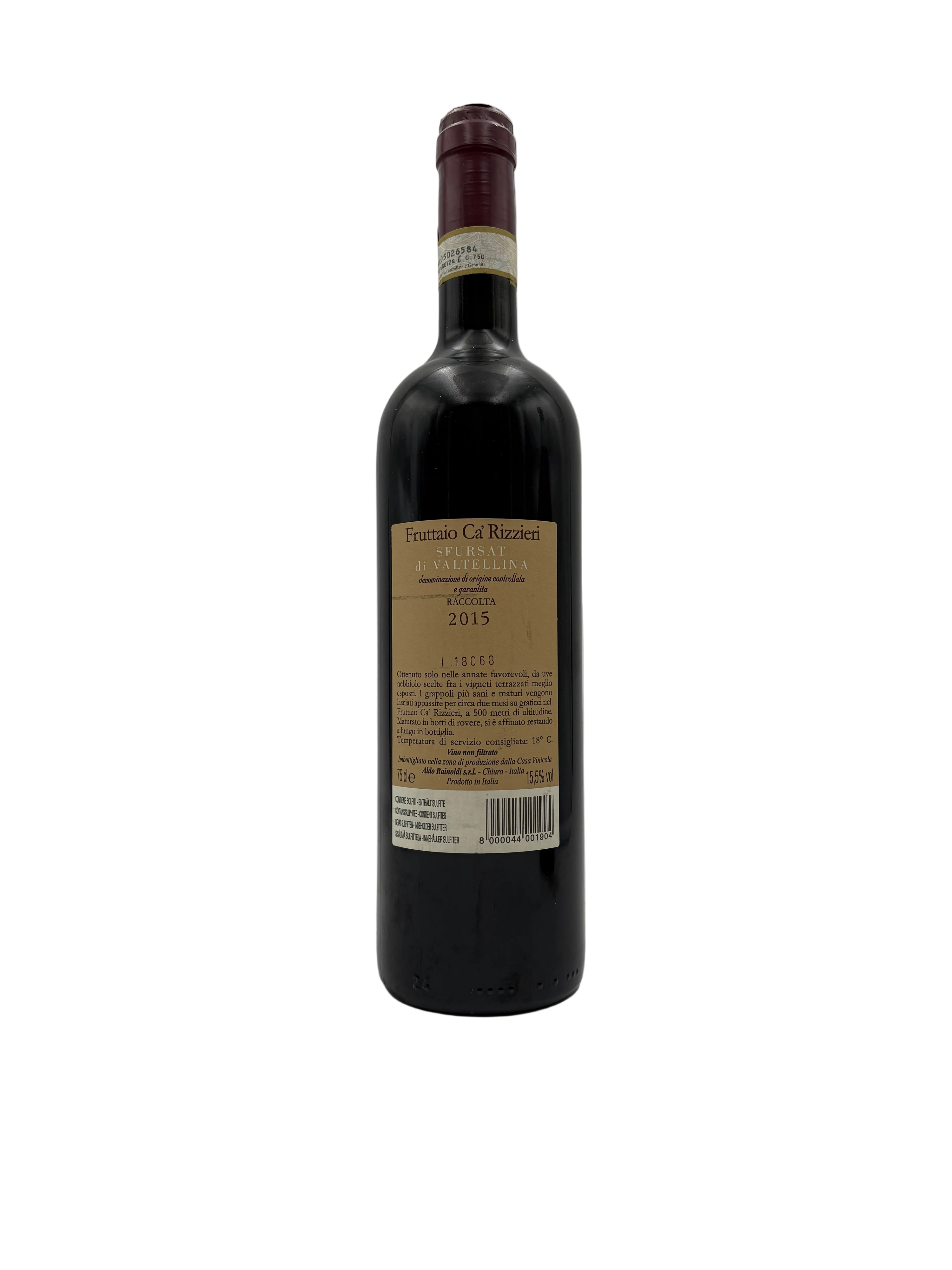 2015 - Rainoldi - Fruttaio Ca’ Rizzieri Sfursat di Valtellina