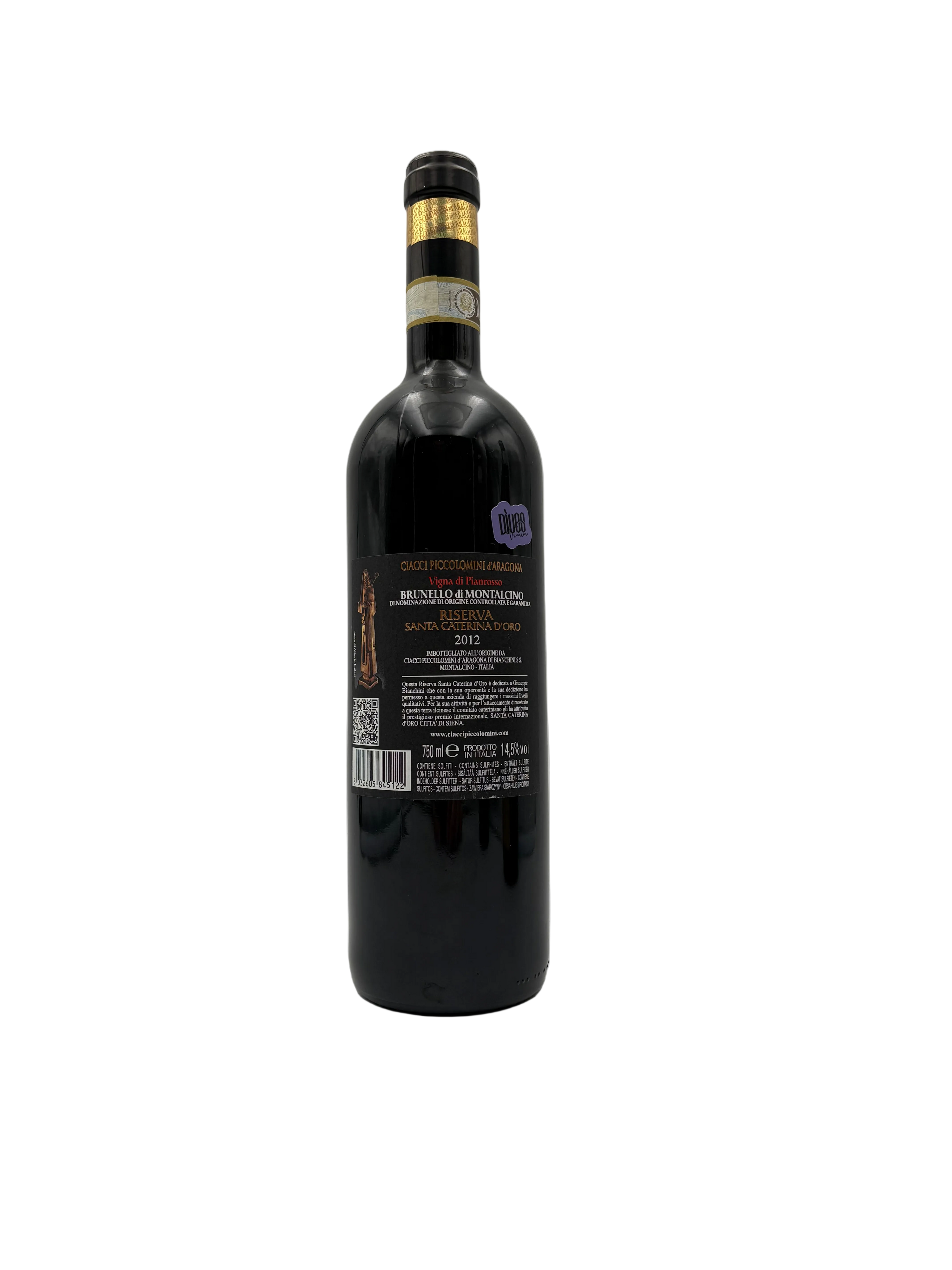 2012 - Ciacci Piccolomini d’Aragona - Brunello di Montalcino Riserva Santa Caterina d’Oro Vigna di Pianrosso