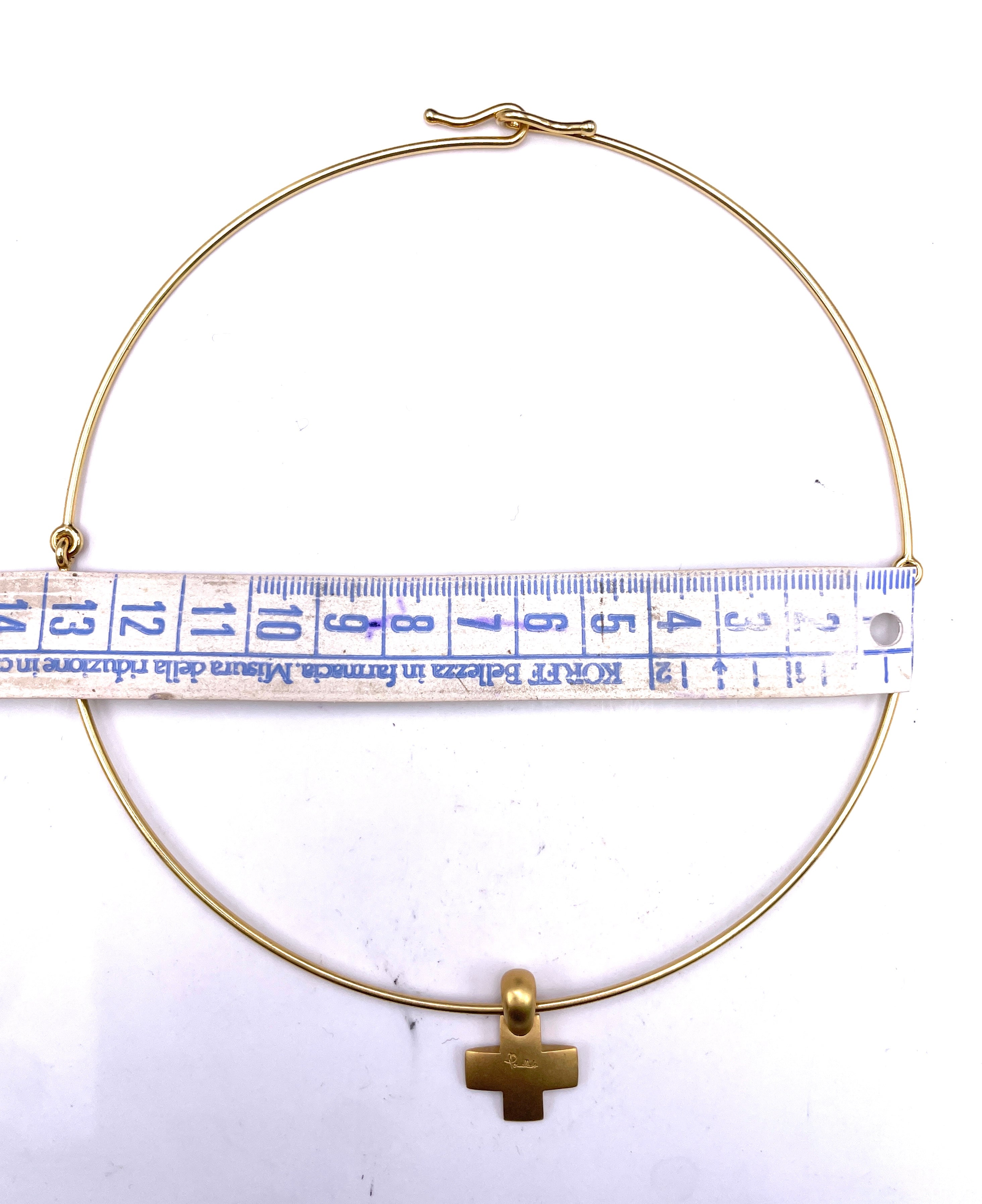 Pomellato - Collana con Ciondolo Croce in Oro Giallo 18K