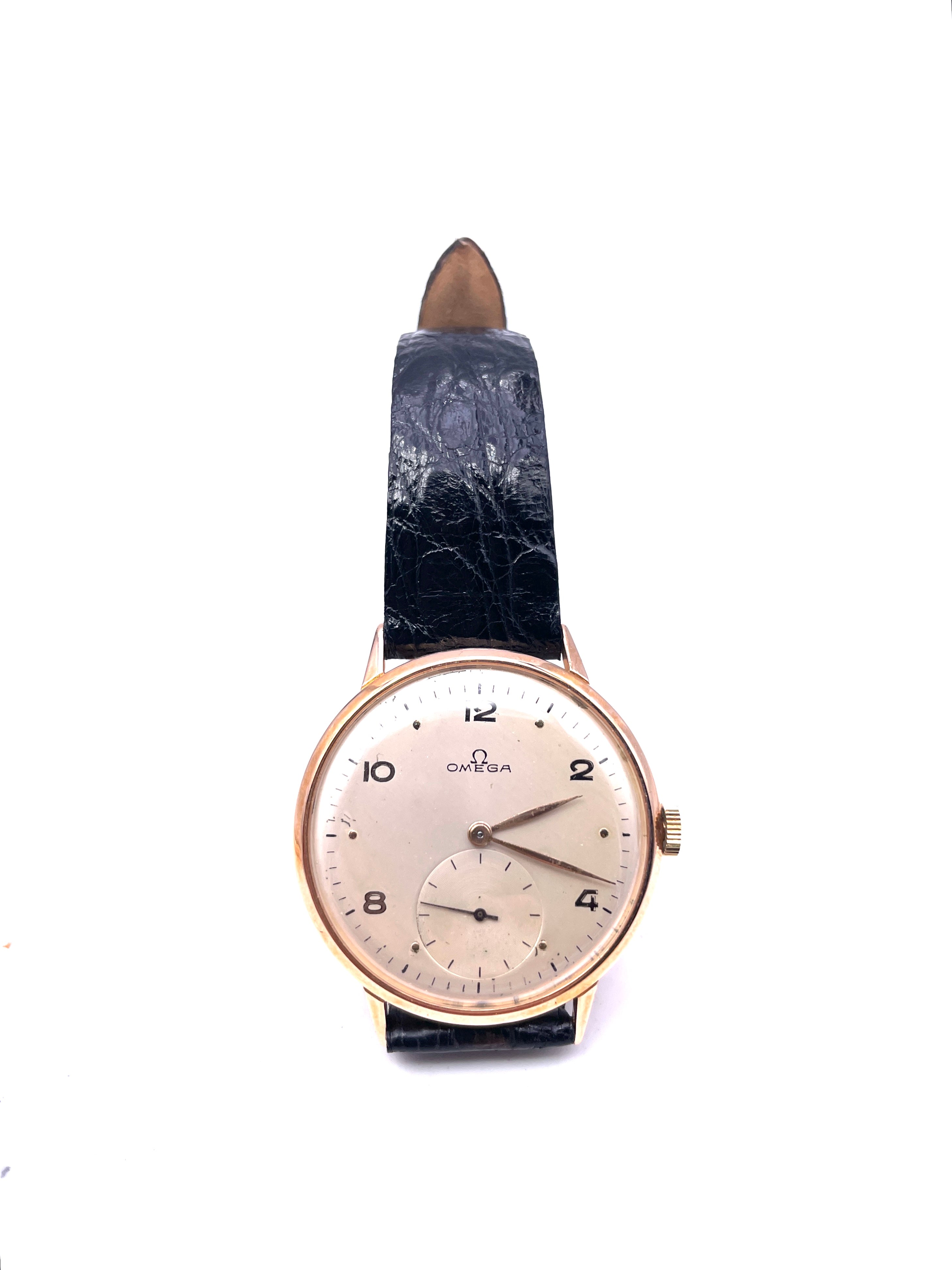 Omega - Carica Manuale - Oro 19K - Secondi Piccoli - Vintage Anni '50s