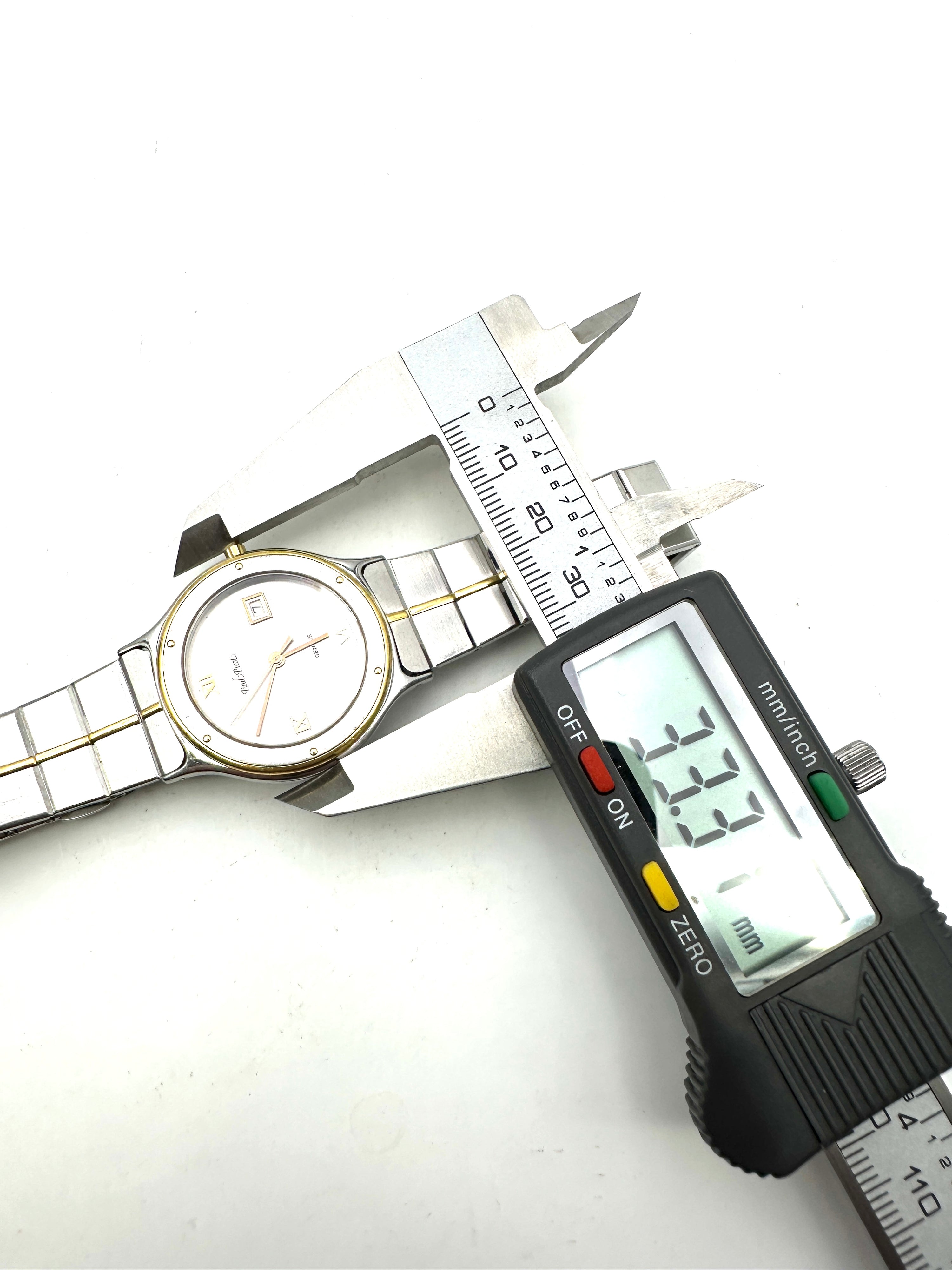 Paul Picot - Kudos Quartz - Orologio Uomo Acciaio Oro - Manuale - Vintage Swiss Made