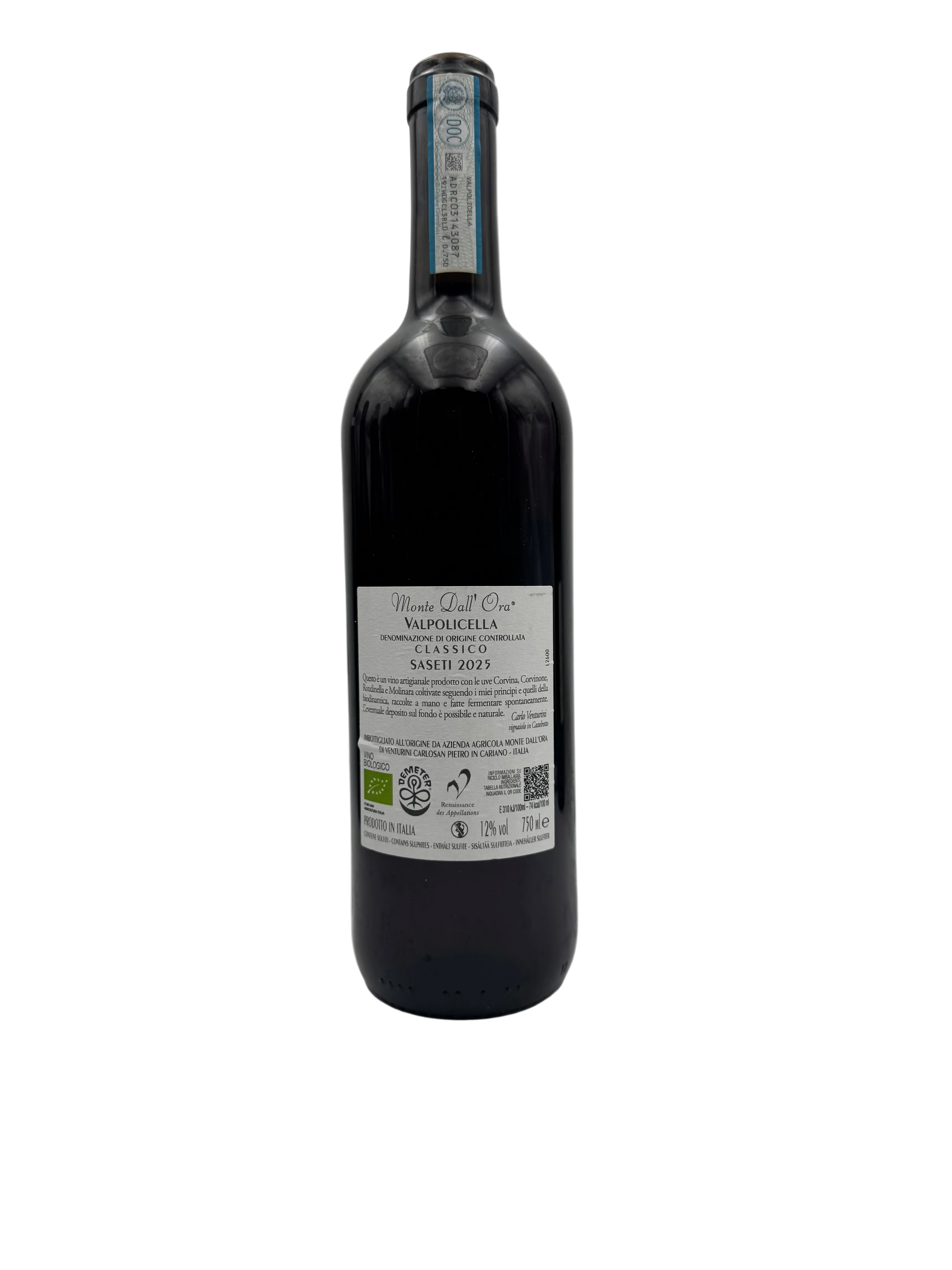 2025 - Monte Dall'Ora - Saseti Valpolicella Classico