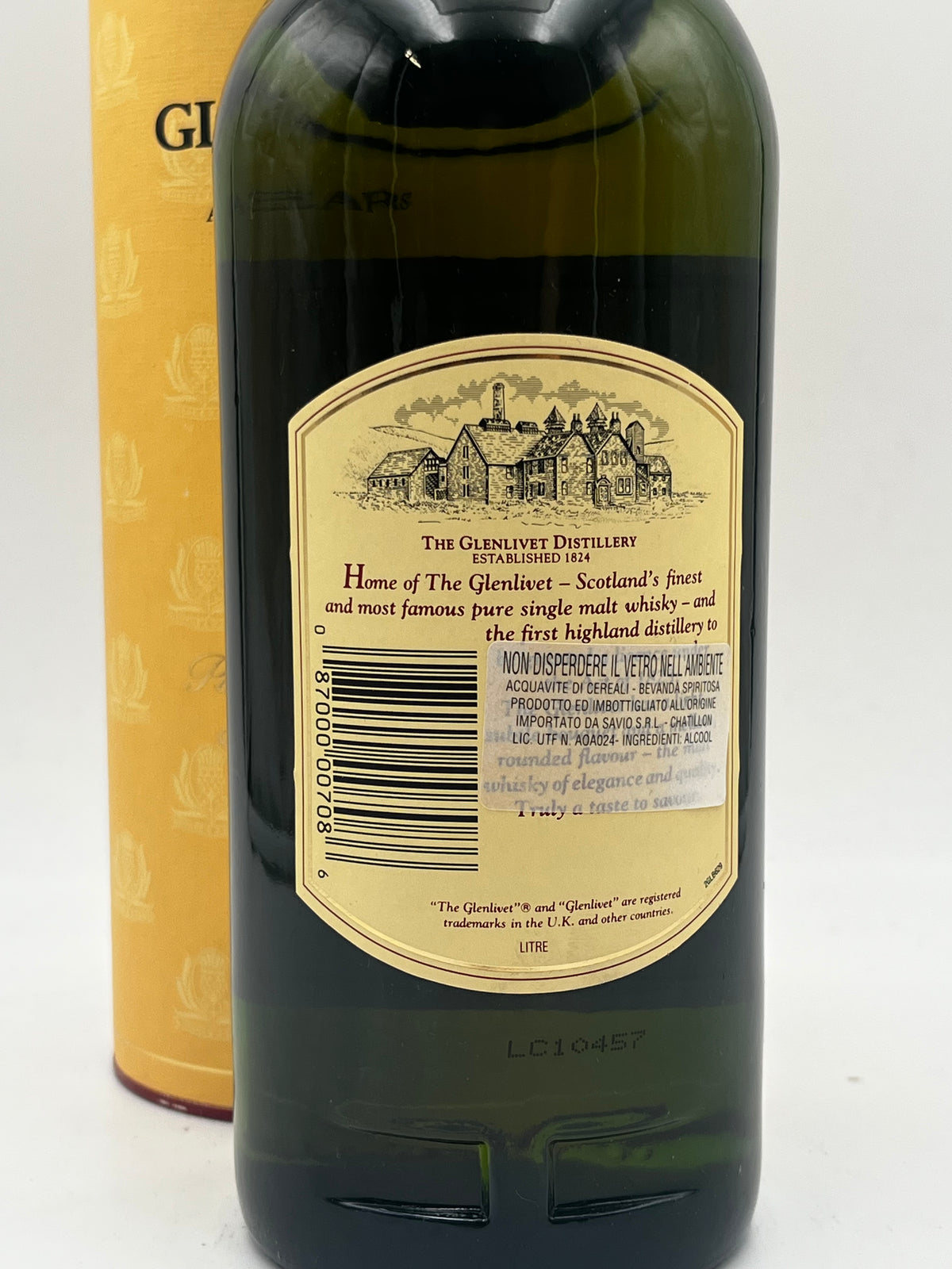 The Glenlivet - 12 YO Pure Single Malt Scotch Whisky - Anni '90s