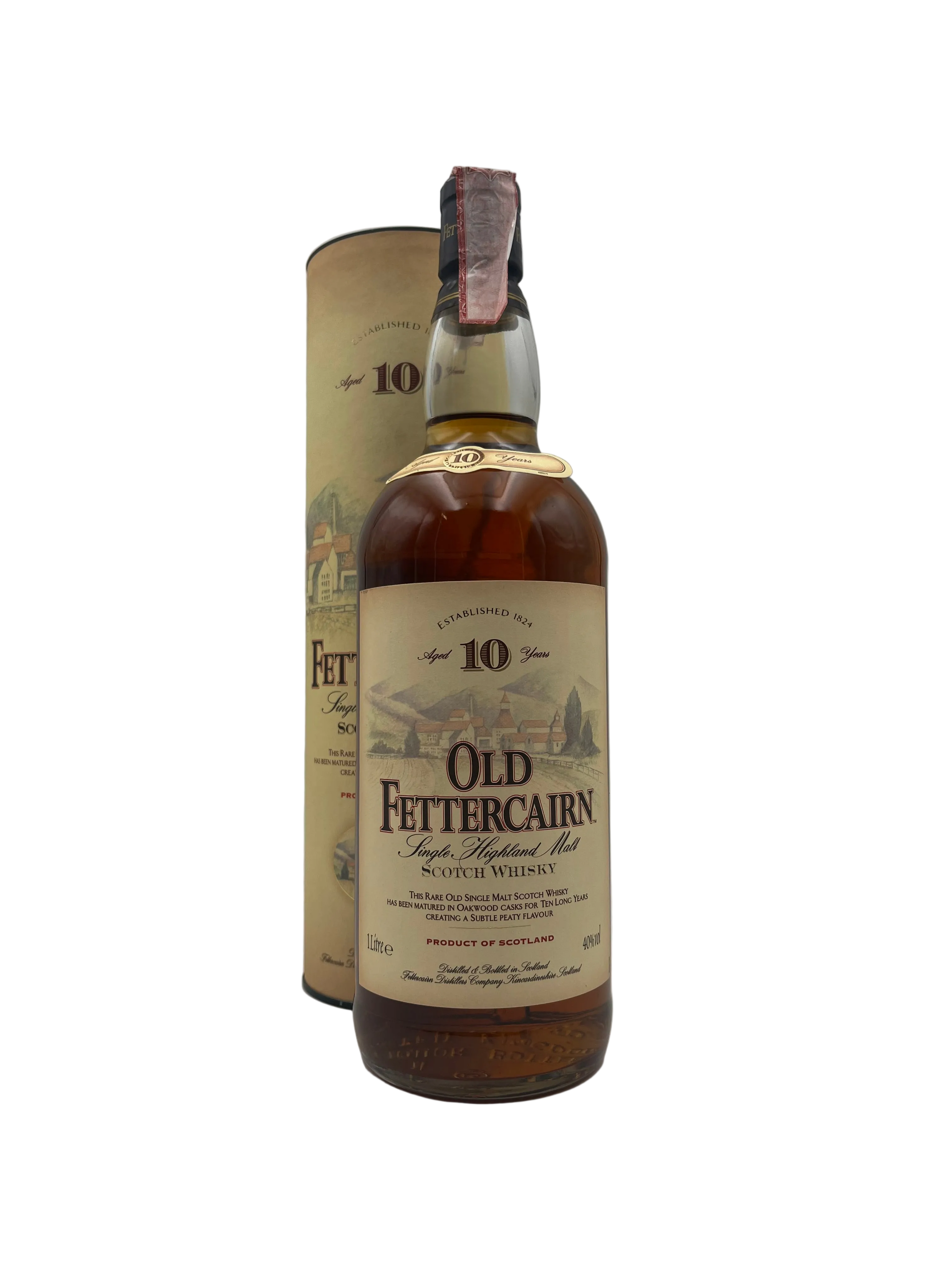 Old Fettercairn - 10 YO Single Highland Malt Scotch Whisky - Anni '80s