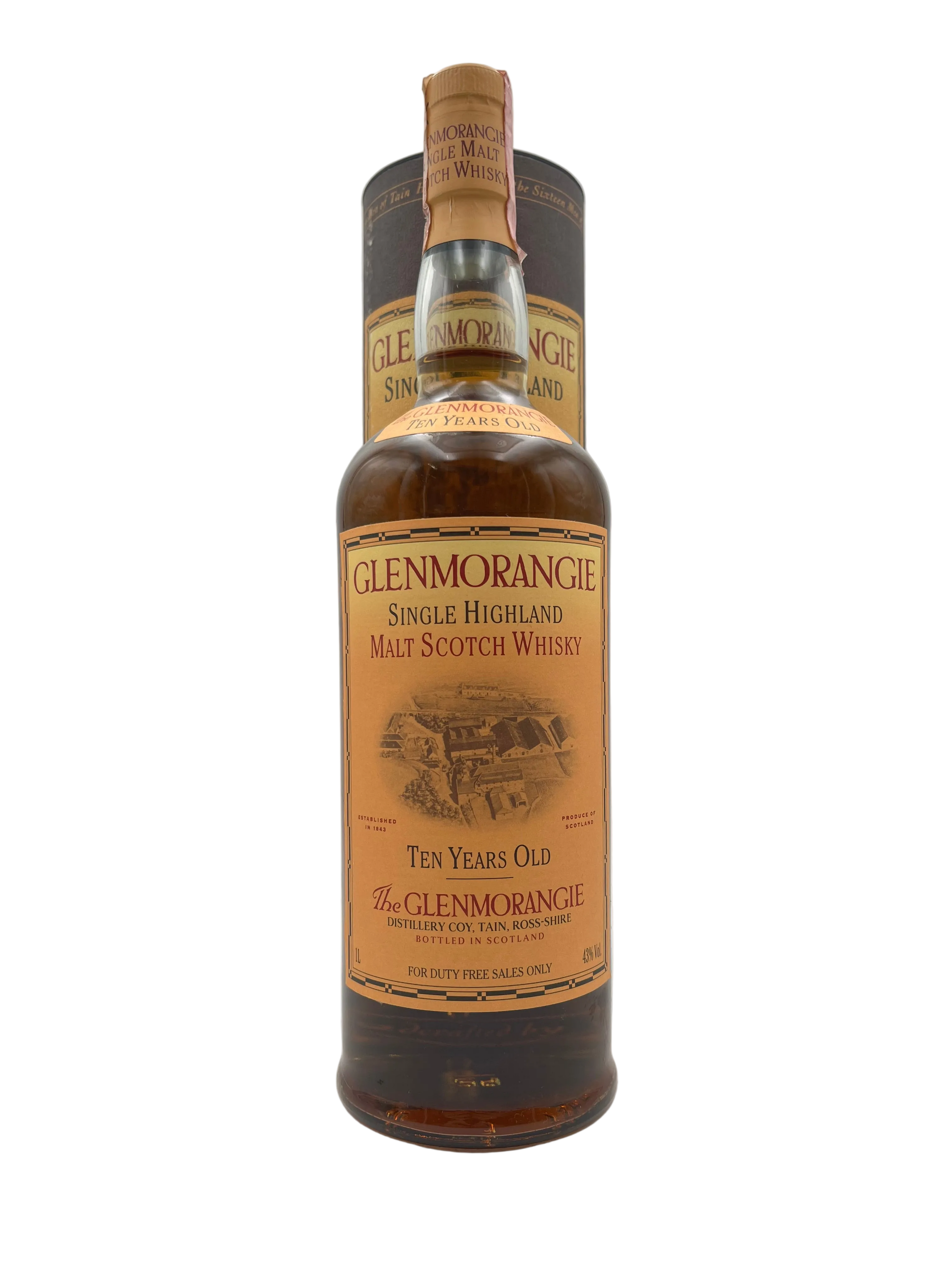 Glenmorangie - 10 YO Single Highland Malt Scotch Whisky - Anni '80s