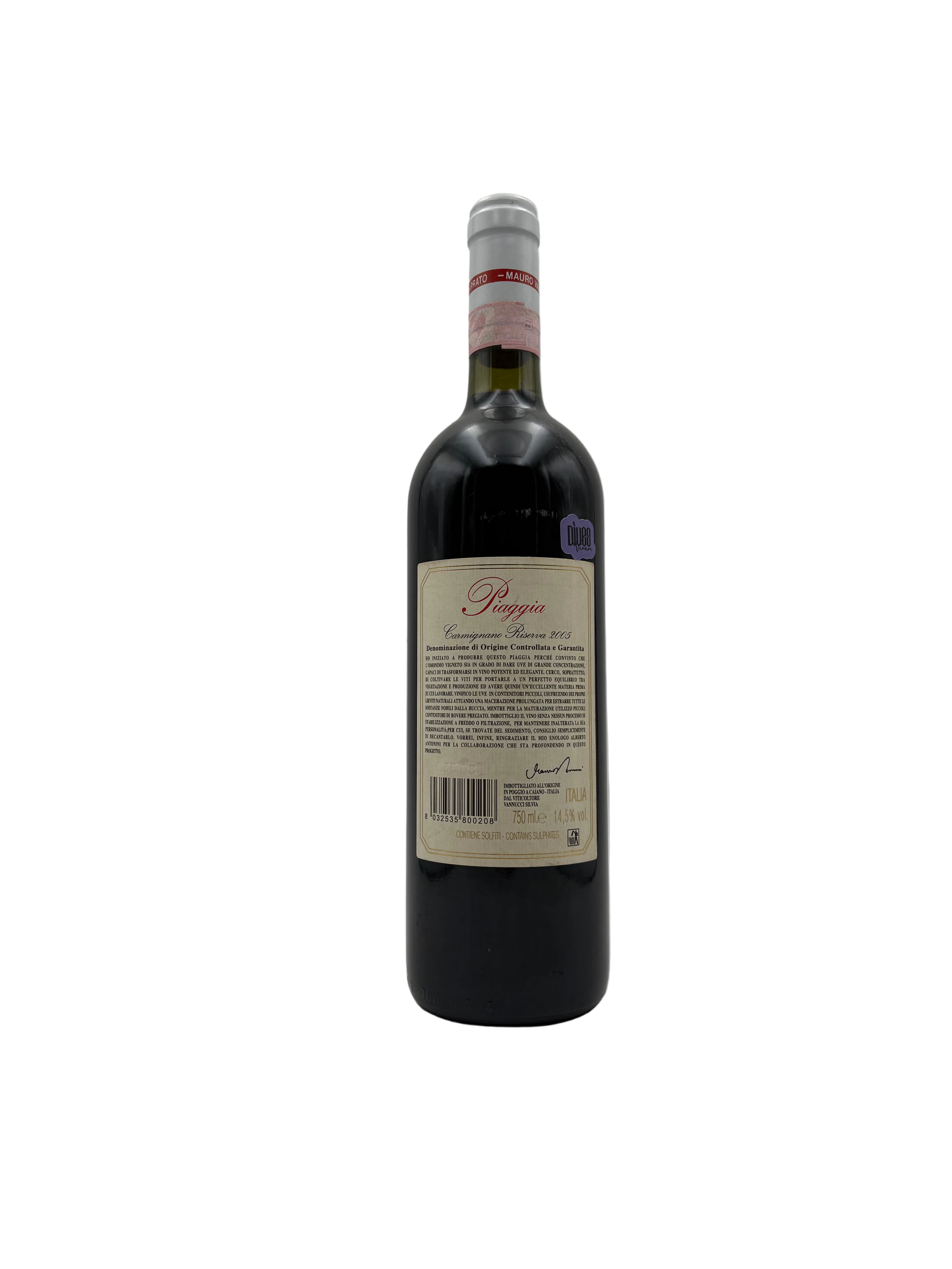 2005 - Piaggia - Carmignano Riserva Mauro Vannucci