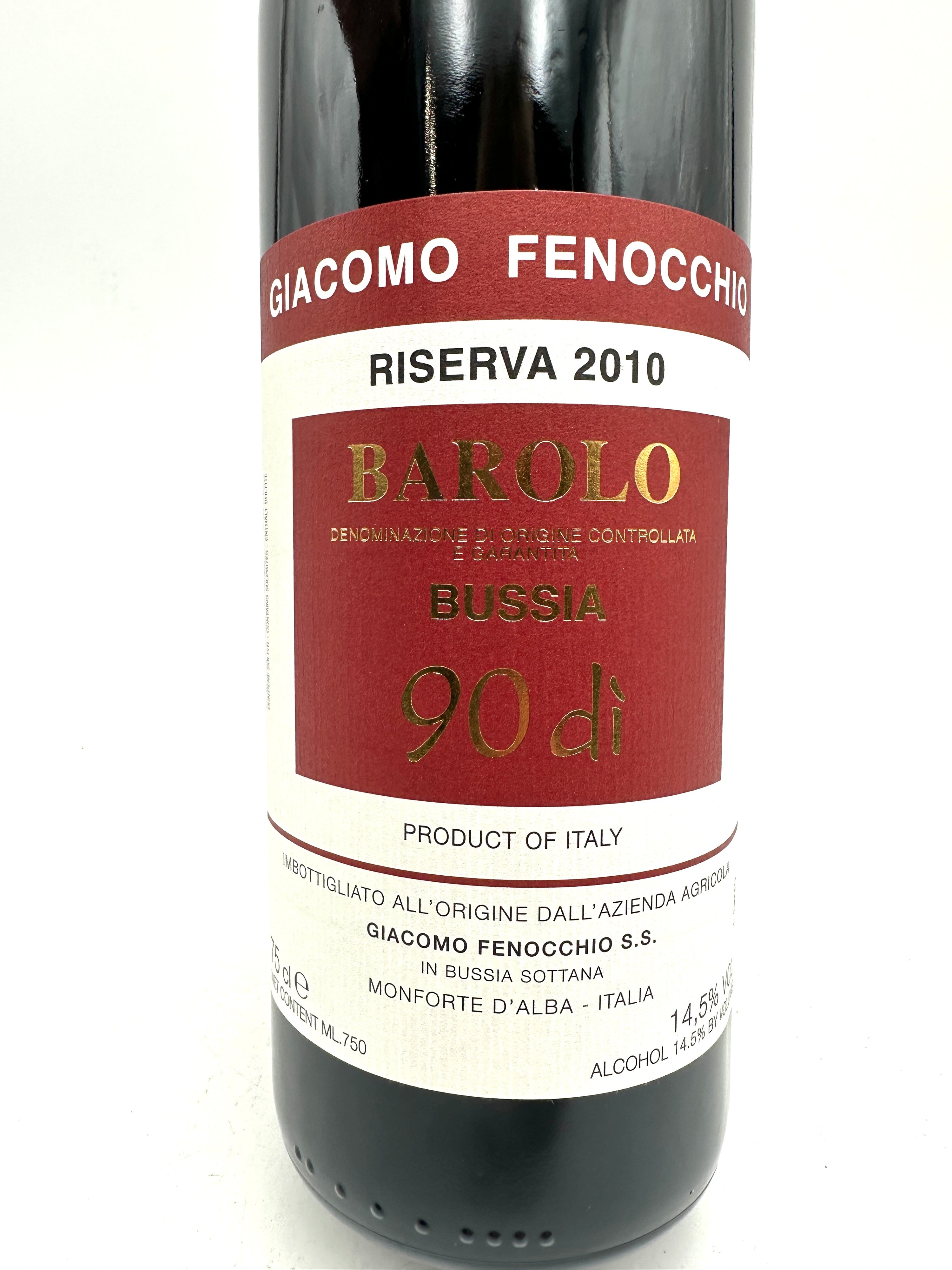 2010 - Giacomo Fenocchio - Barolo Riserva Bussia 90 Dì