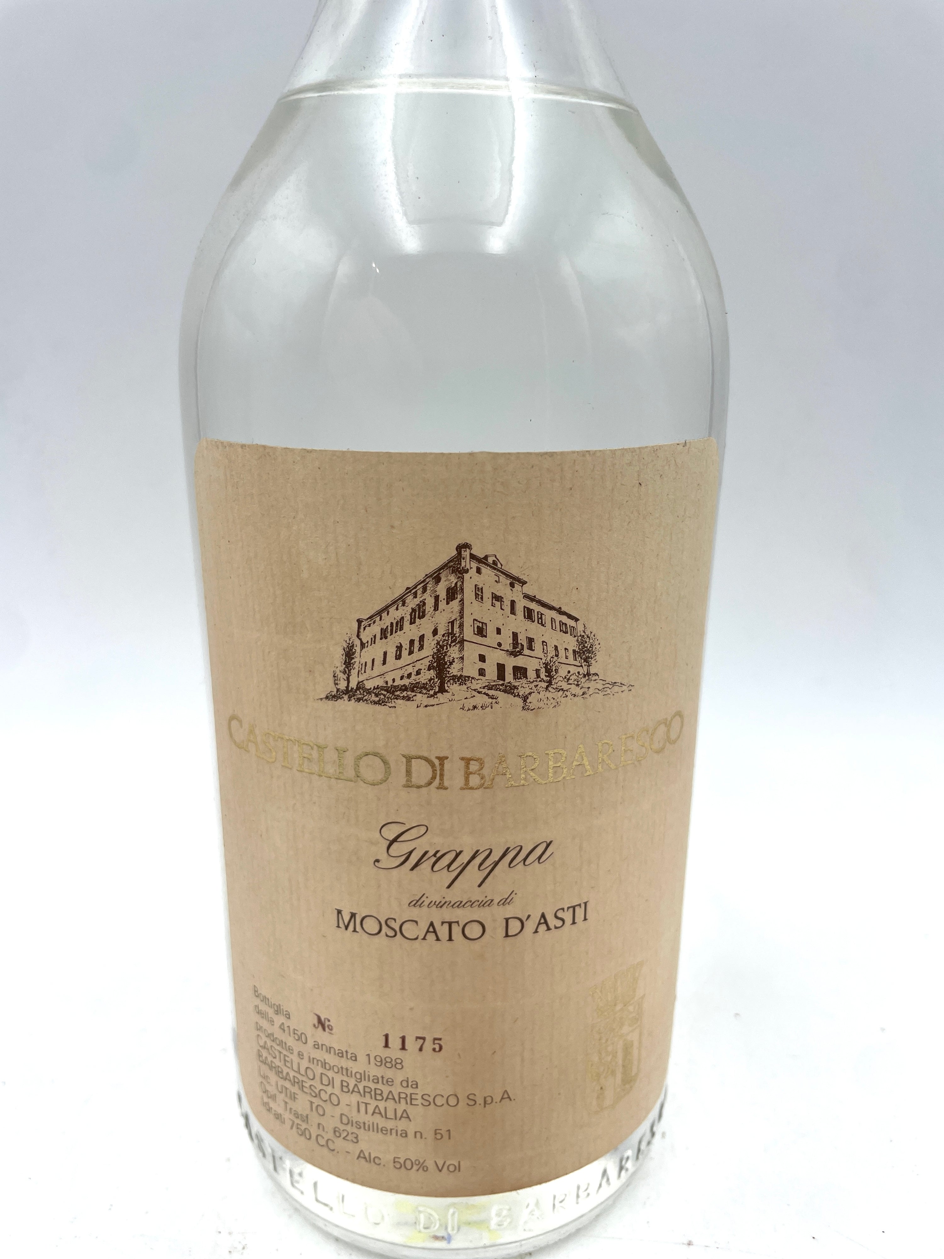 Castello di Barbaresco - Grappa Moscato d'Asti - 1988