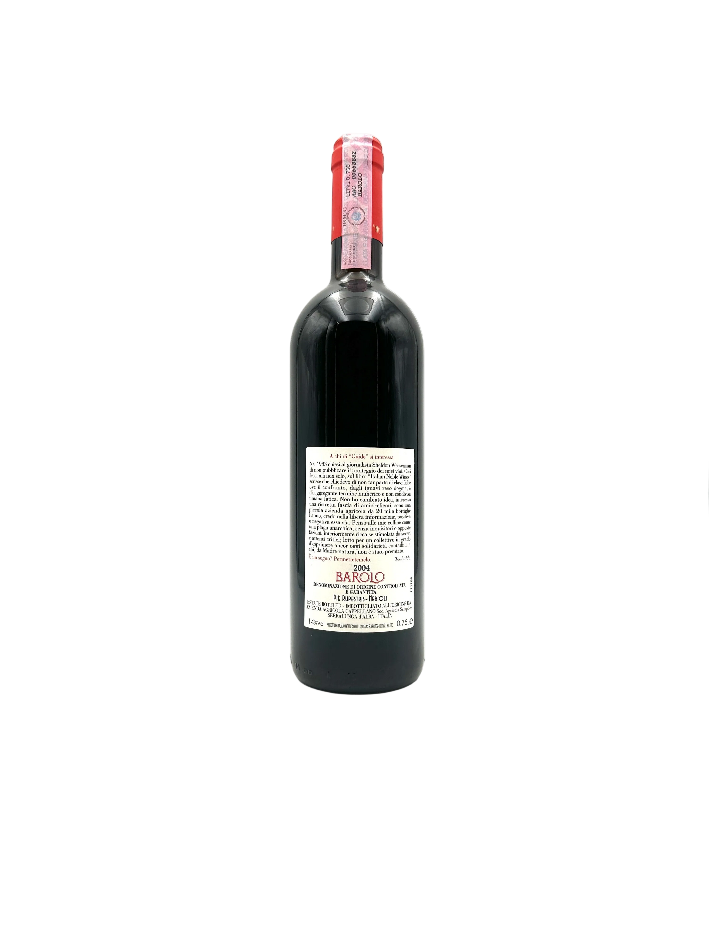 2004 - Cappellano - Barolo Otin Fiorin Pié Rupestris