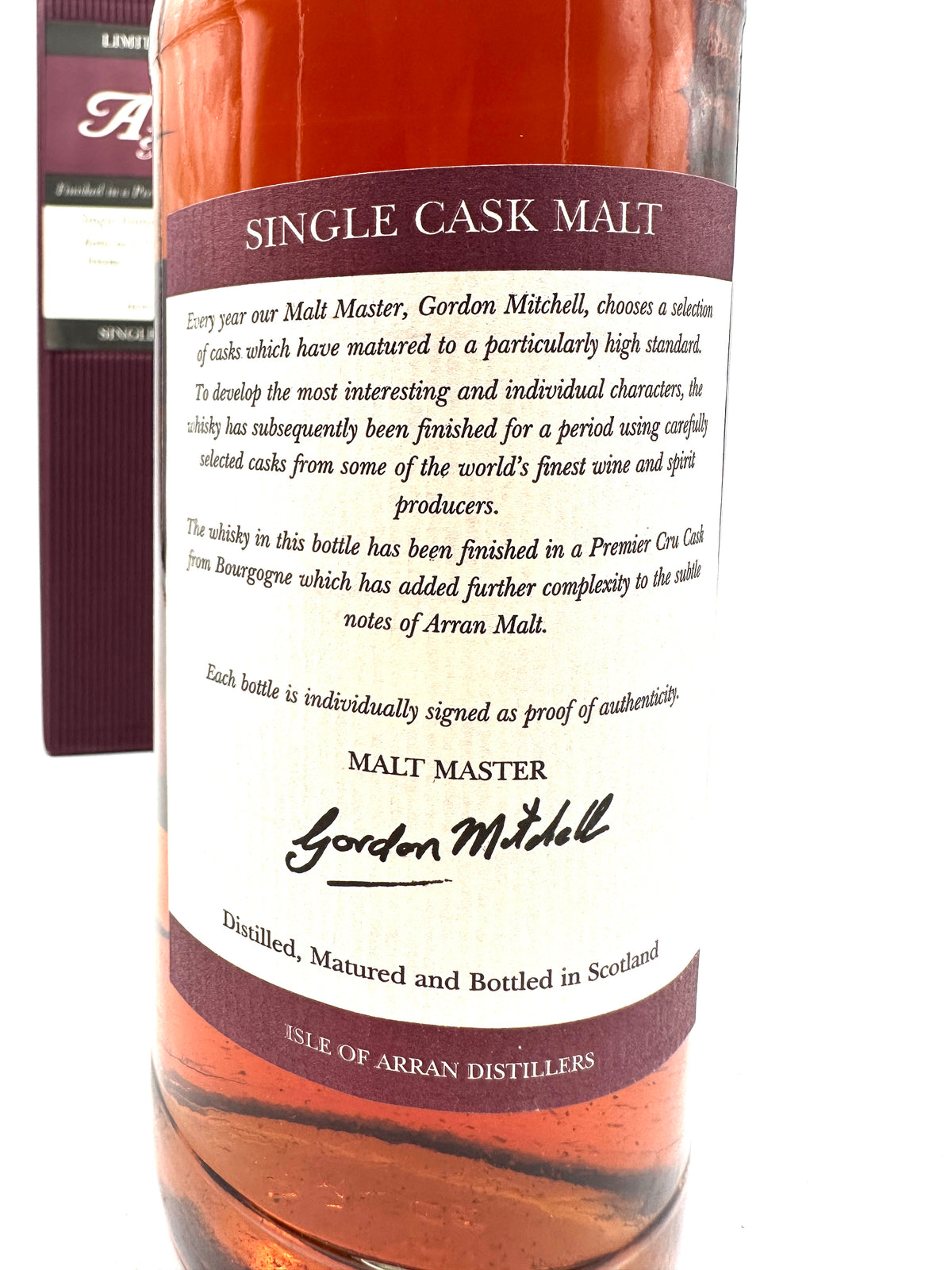 Bottl. 2006 - Arran - Bourgogne 1er Cask Single Island Malt Scotch Whisky