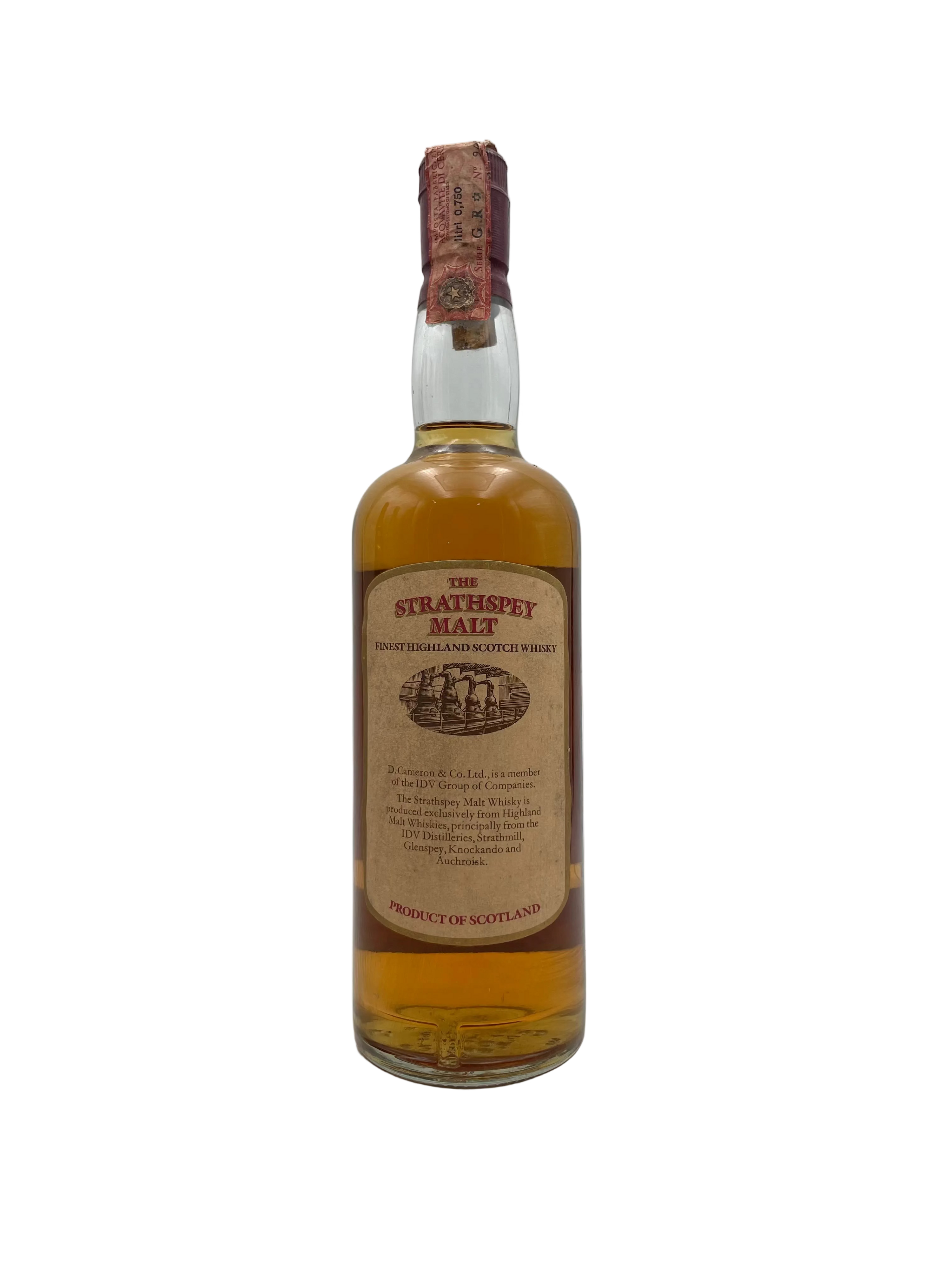 The Strathspey - 5 YO Finest Old Highland Malt Whisky - Anni '80s