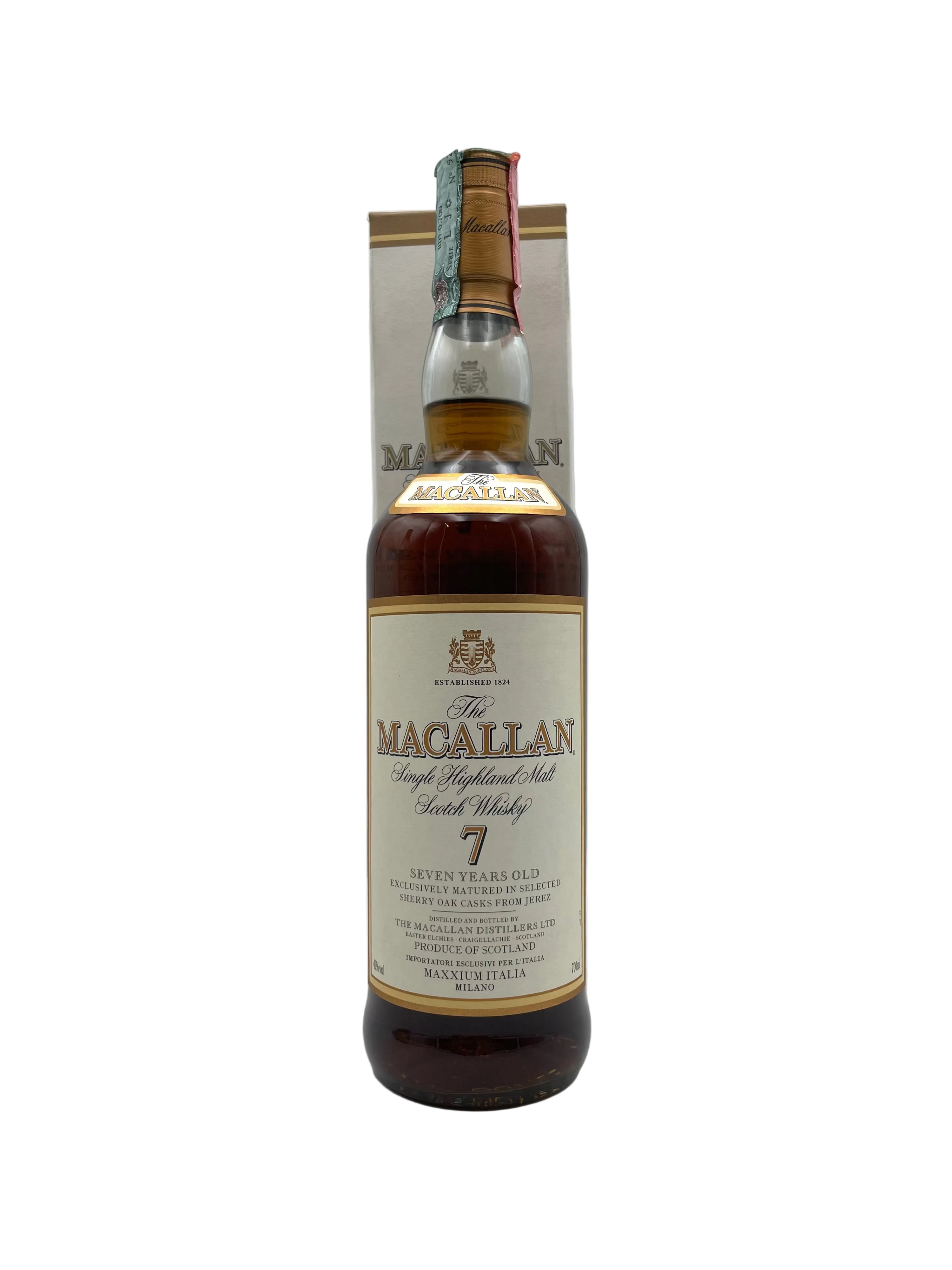 Macallan - 7 YO Single Highland Malt Scotch Whisky - Anni '90s