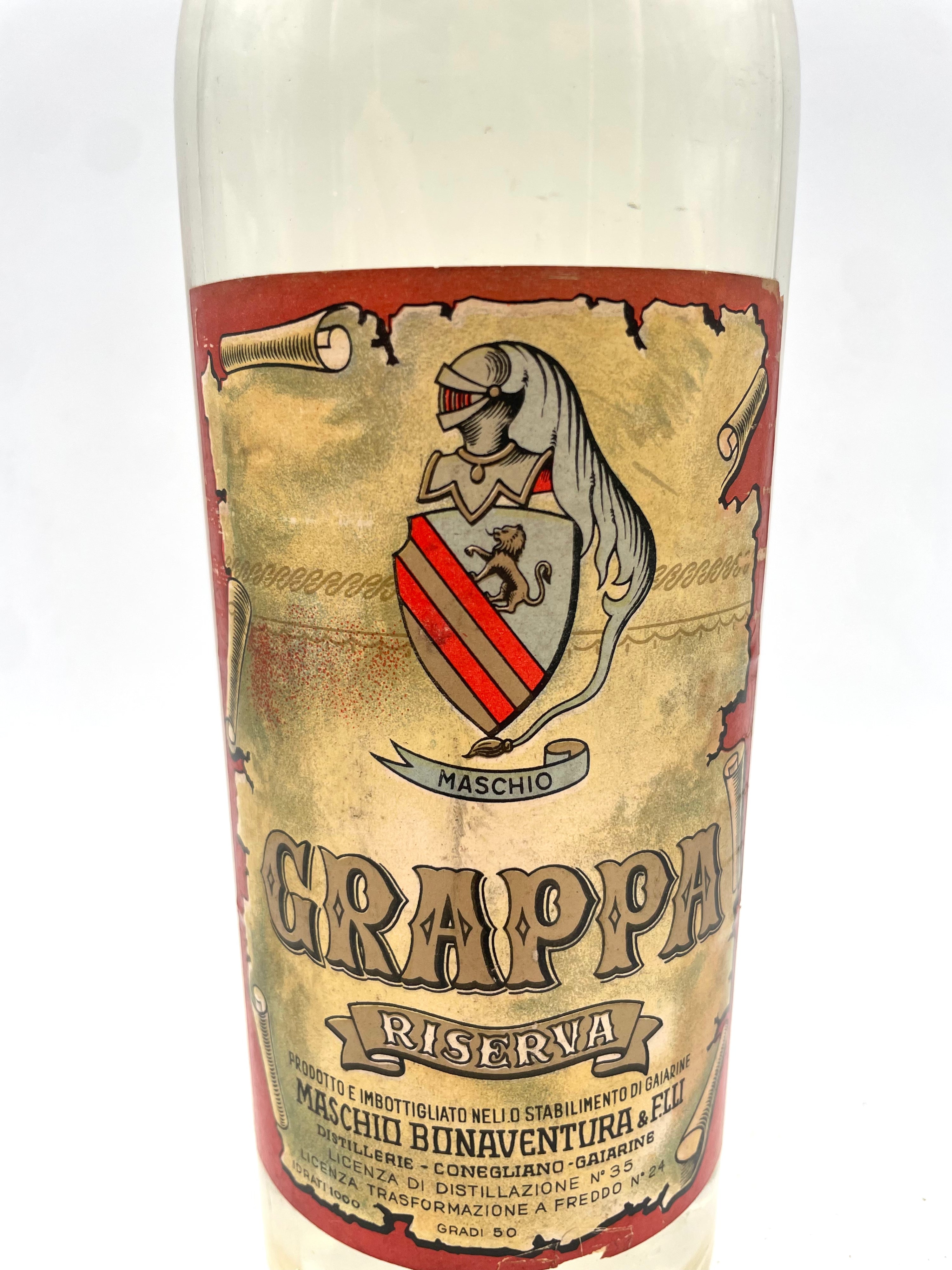 Maschio Bonaventura - Grappa Riserva - Anni '60s