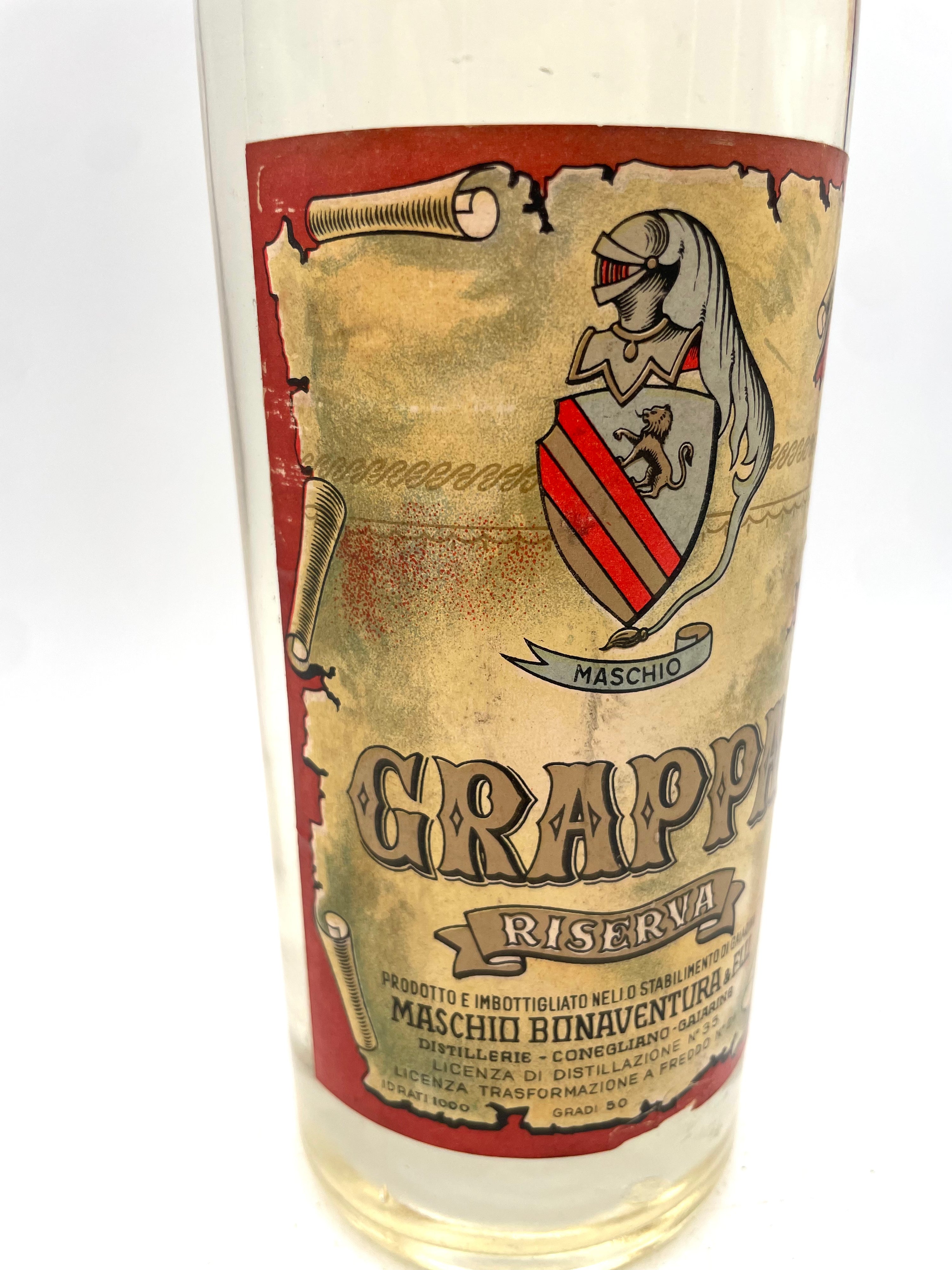 Maschio Bonaventura - Grappa Riserva - Anni '60s