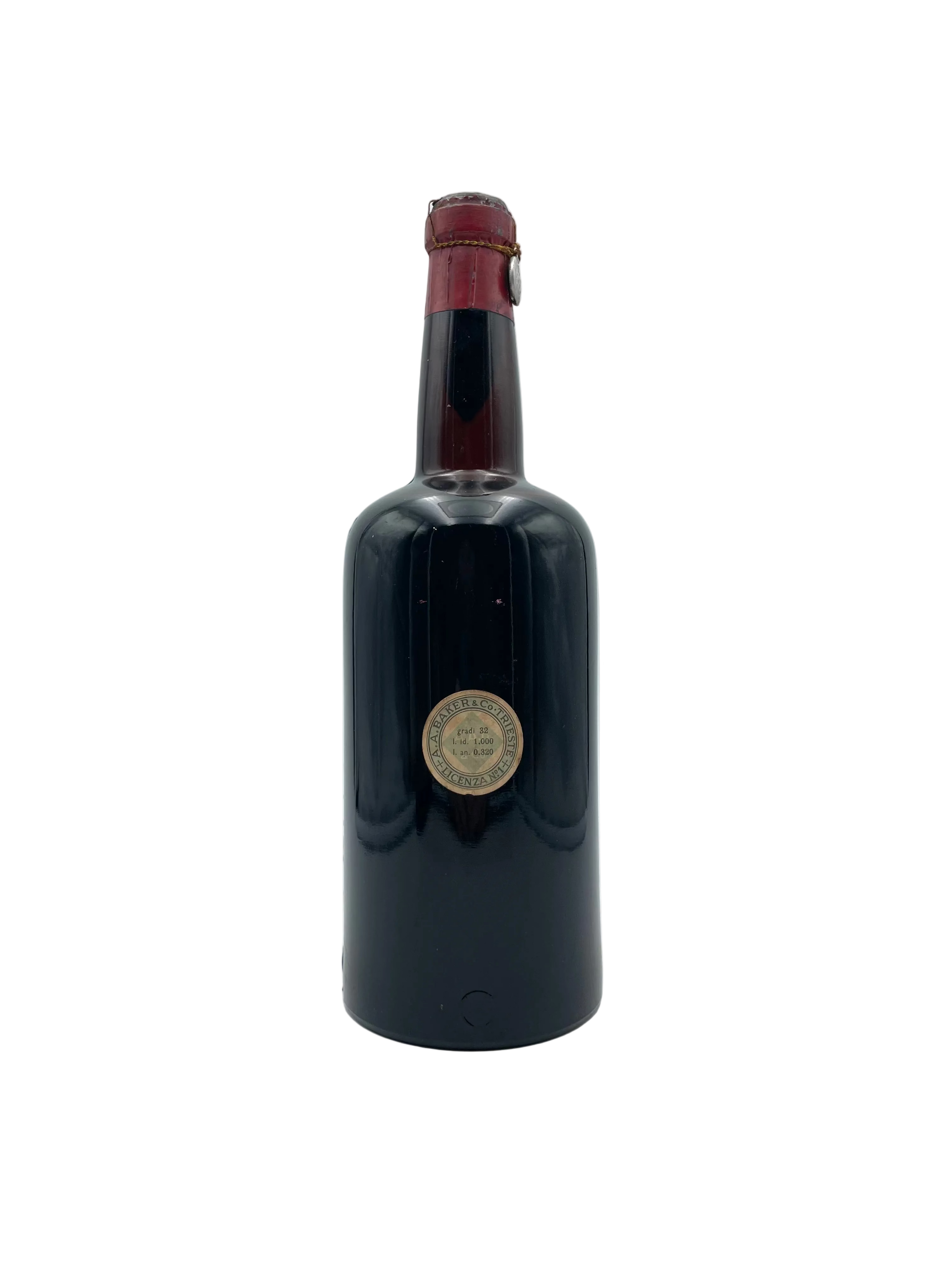 A. A. Baker - Cherry Brandy Riserva - 1L 32% - Sigillo Fasci Anni '30s / '40s