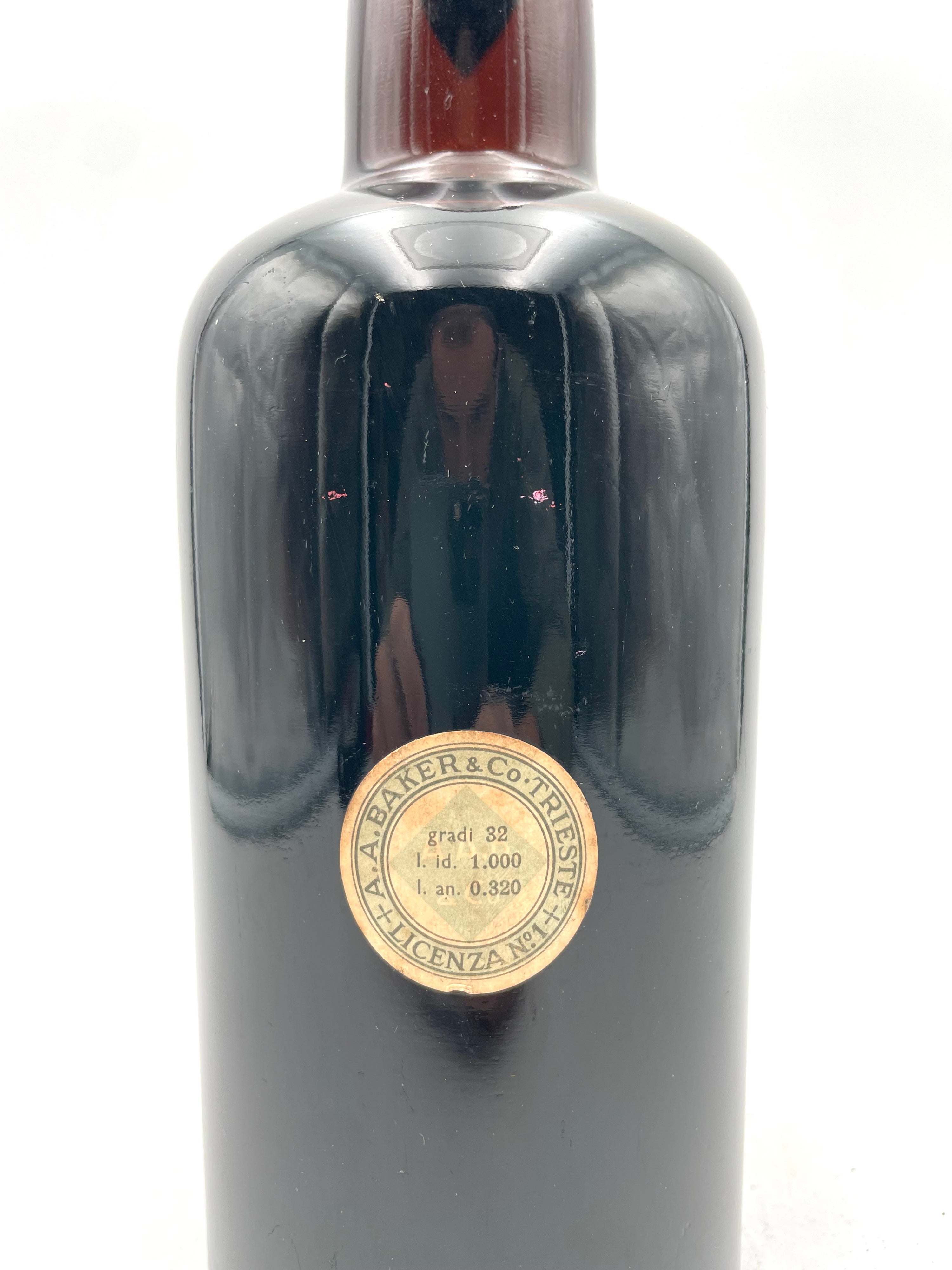 A. A. Baker - Cherry Brandy Riserva - 1L 32% - Sigillo Fasci Anni '30s / '40s