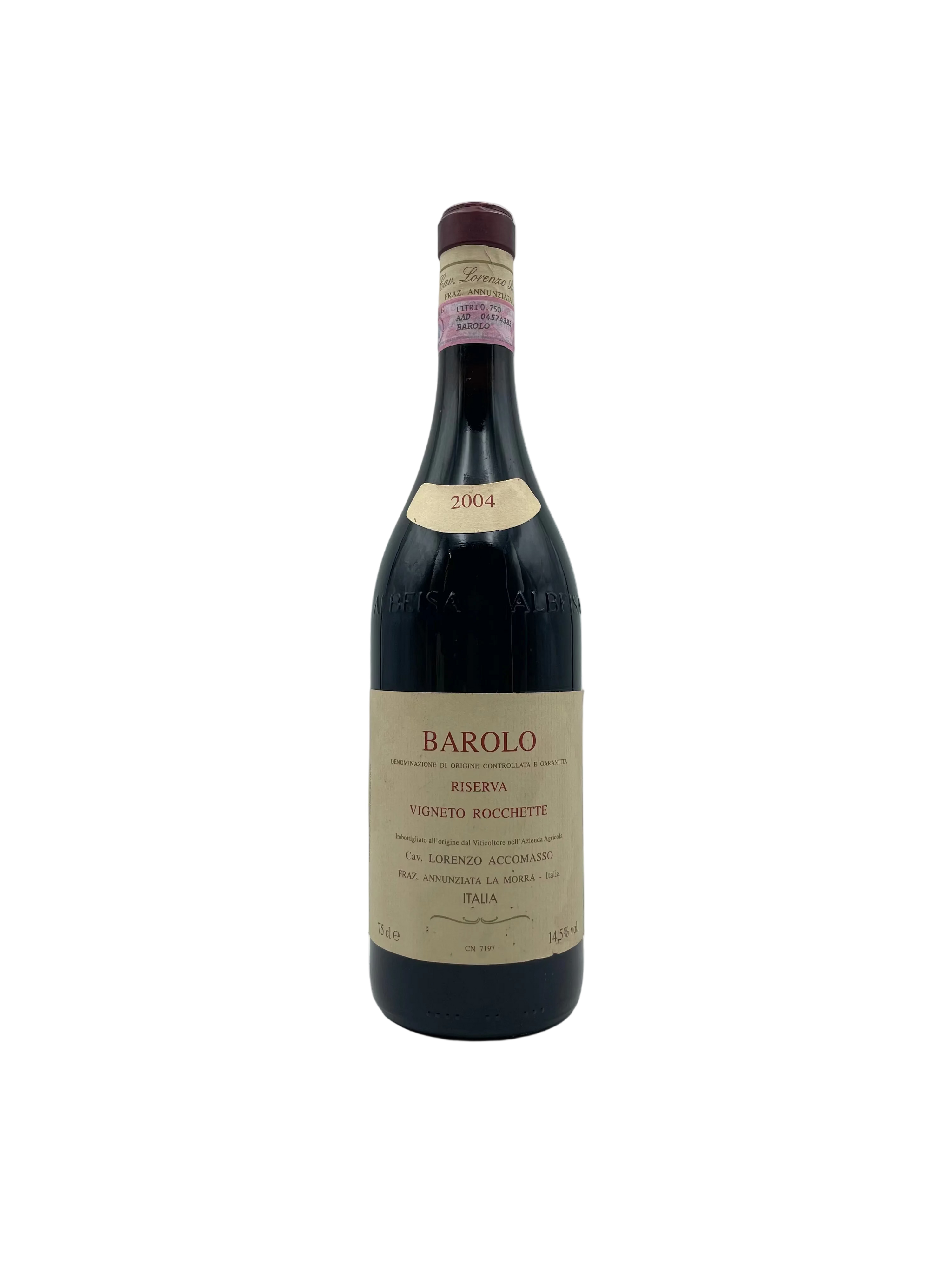 2004 - Cav. Lorenzo Accomasso - Barolo Riserva Vigneto Rocchette