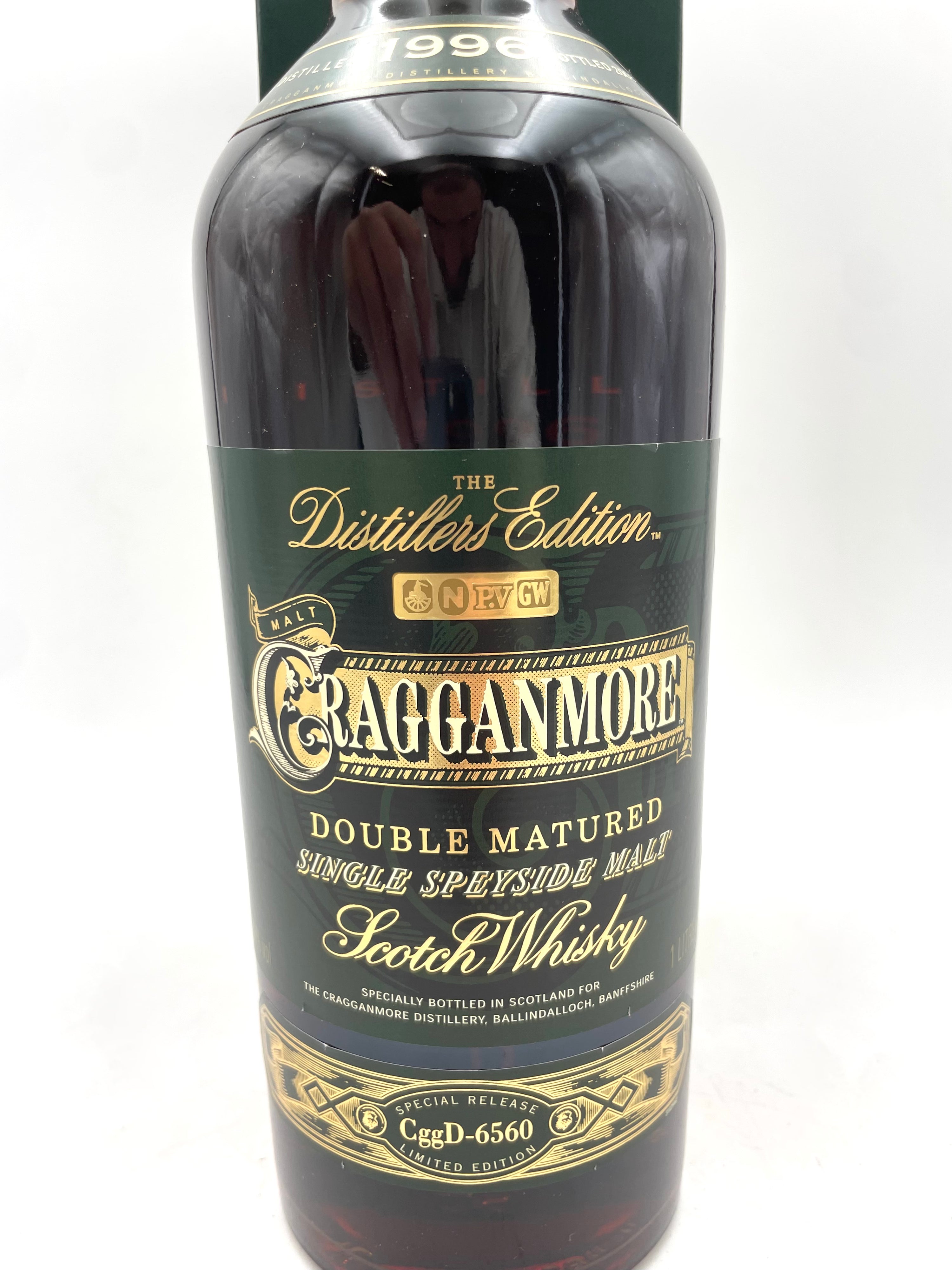 1996 - Cragganmore - Double Matured Single Speyside Scotch Whisky - Bottled in 2008