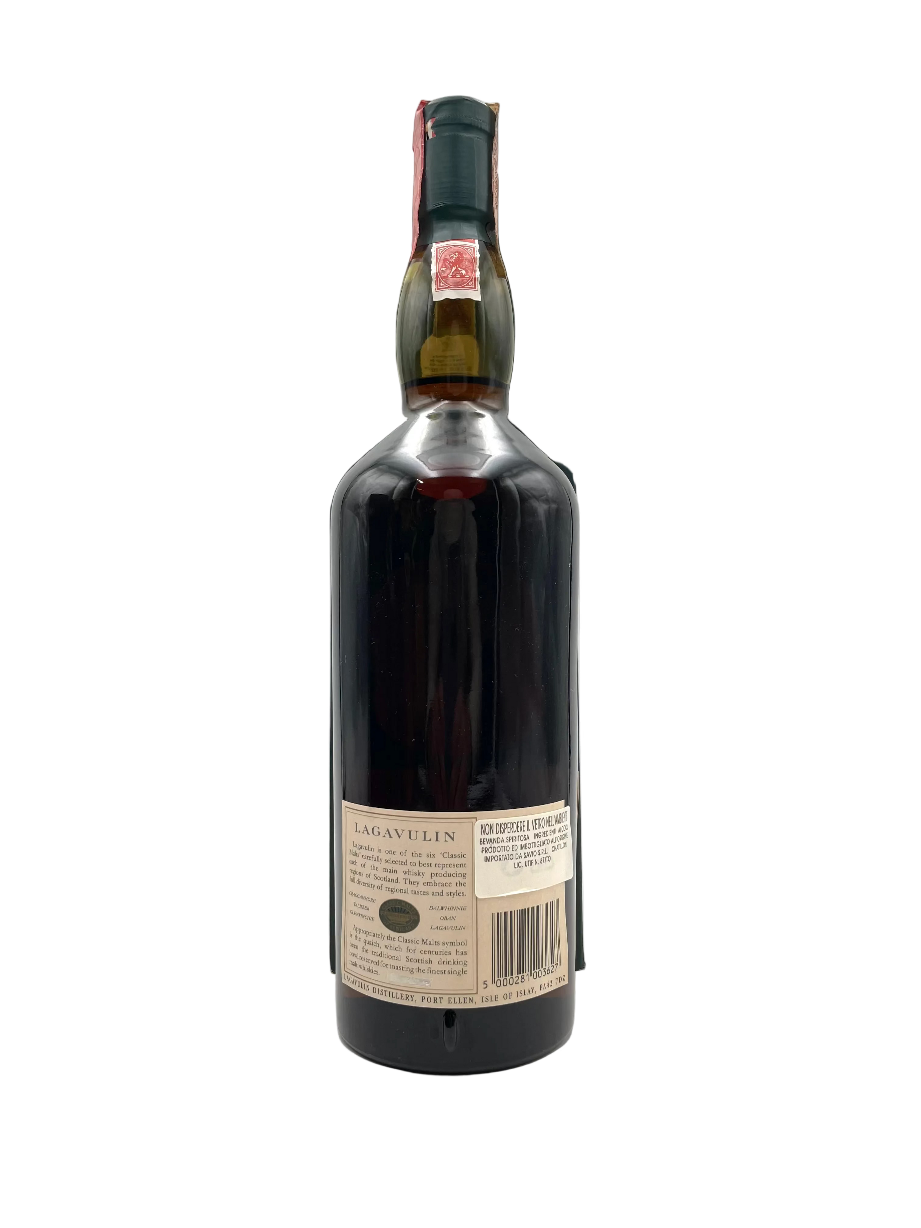 Lagavulin - 16 YO Single Islay Malt Scotch Whisky - Anni '90s