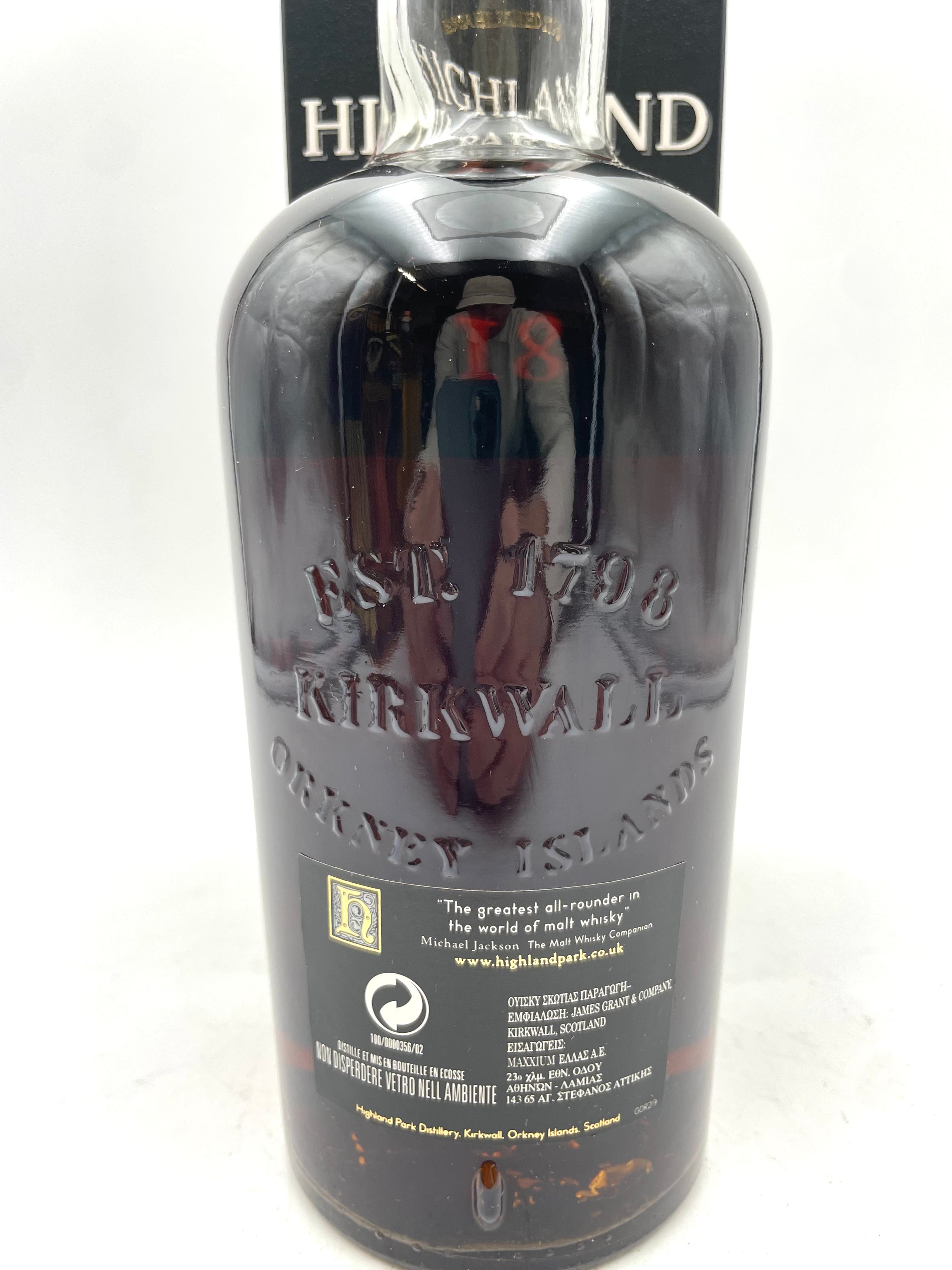 Highland Park - 18 YO Single Malt Scotch Whisky - Anni '00s