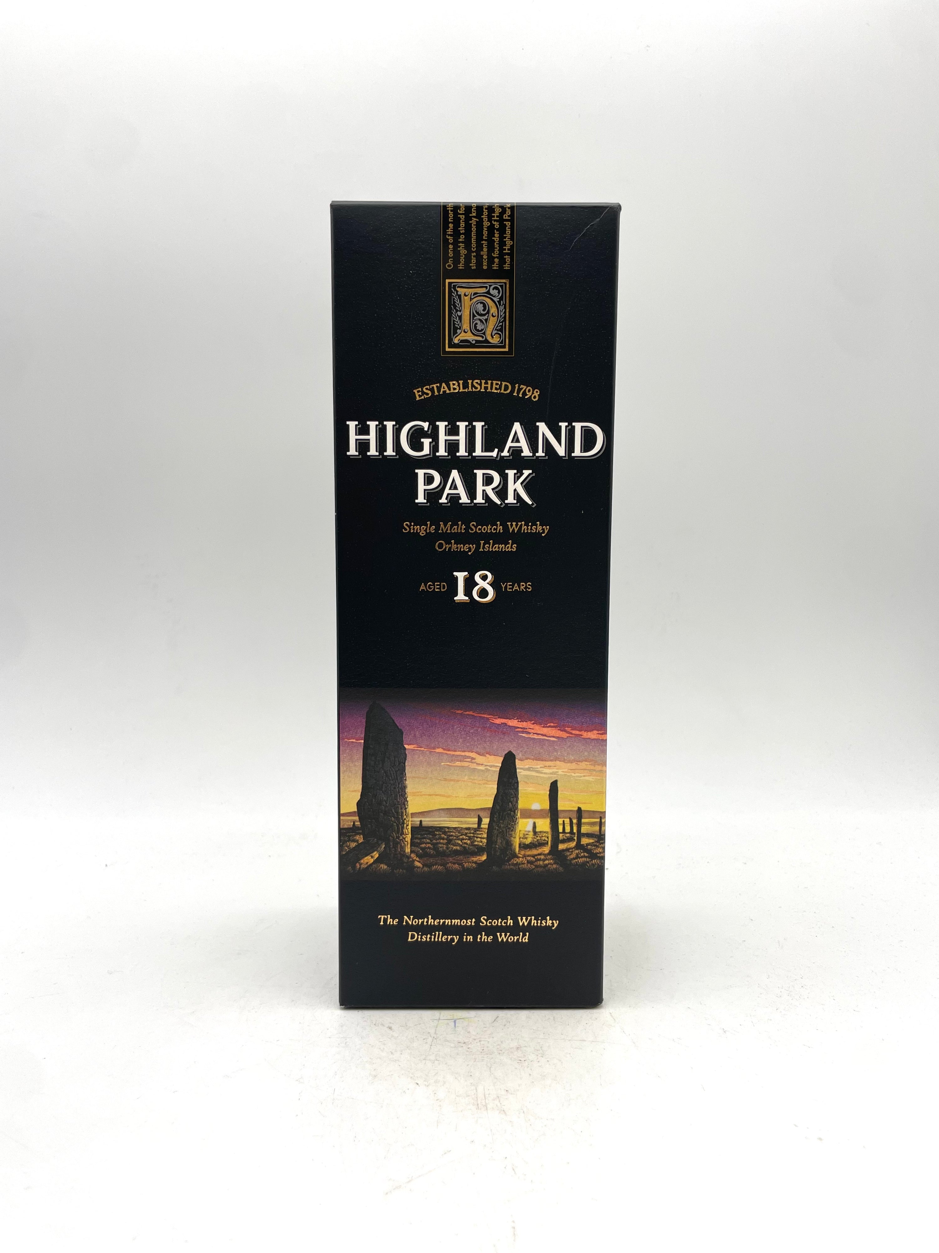 Highland Park - 18 YO Single Malt Scotch Whisky - Anni '00s