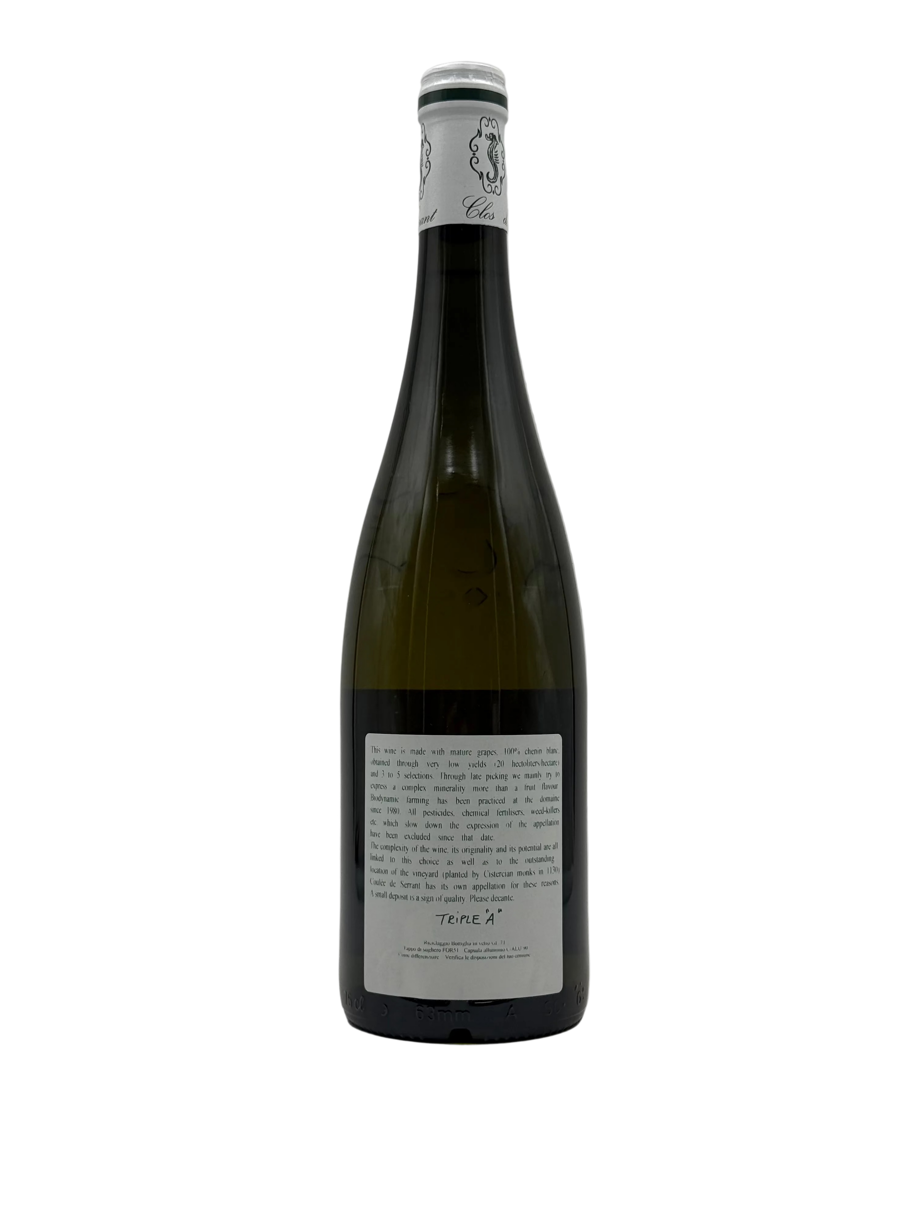 2023 - Nicolas Joly - Clos De La Coulee de Serrant