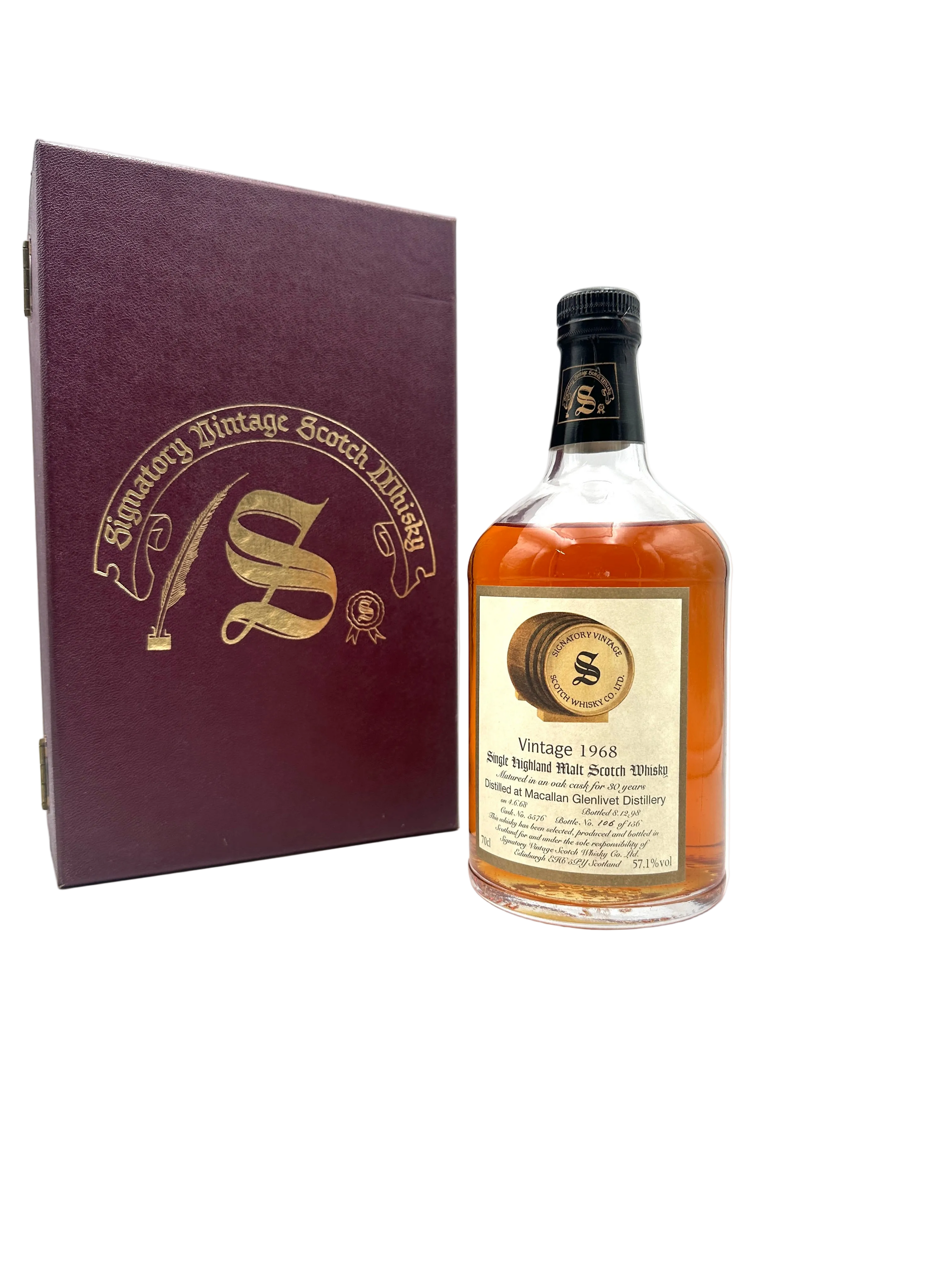 1968 - Macallan - Single Malt Scotch Whisky - Signatory Vintage - Bottl. 1998