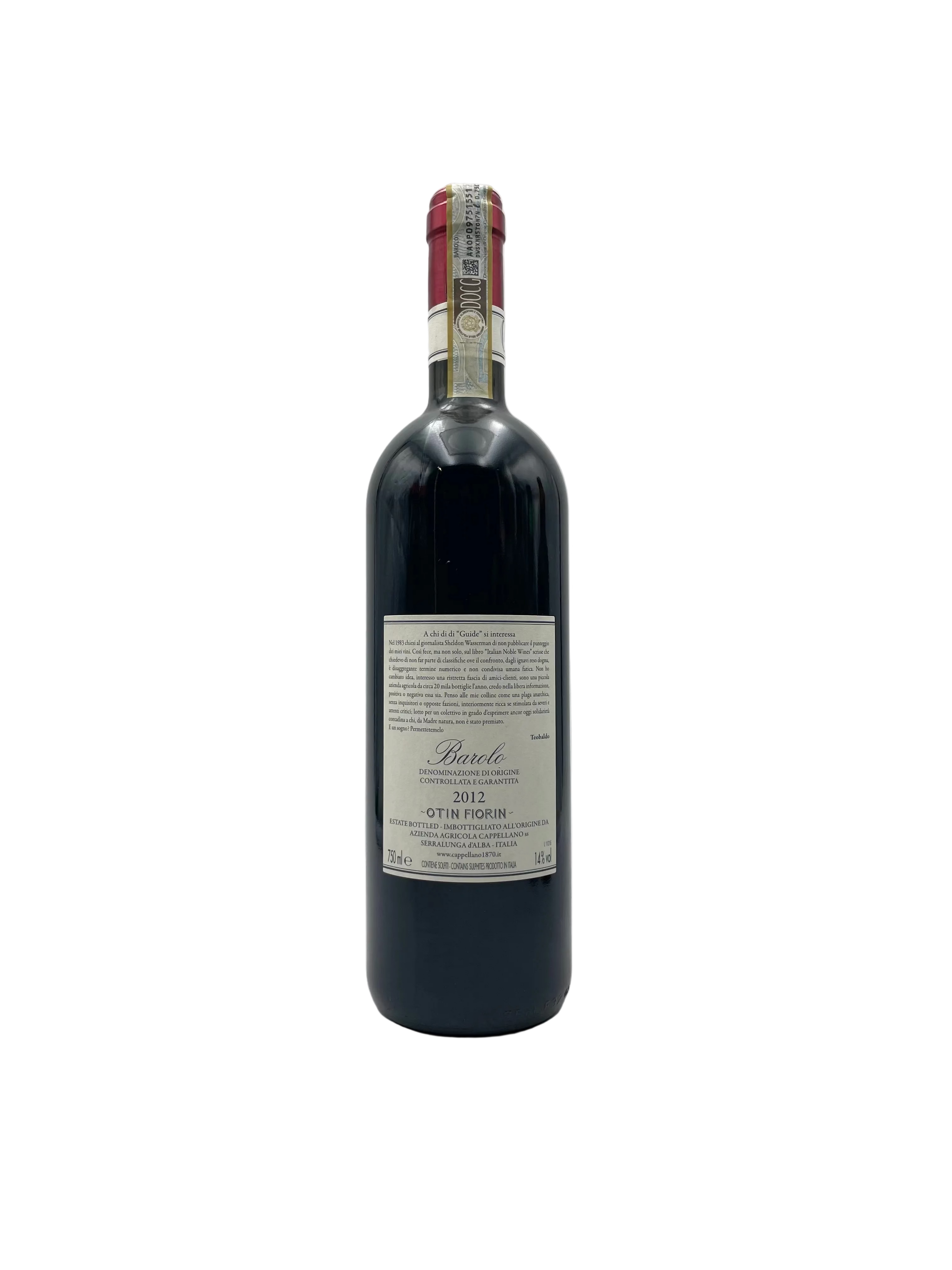 2012 - Cappellano - Barolo Otin Fiorin Pié Franco