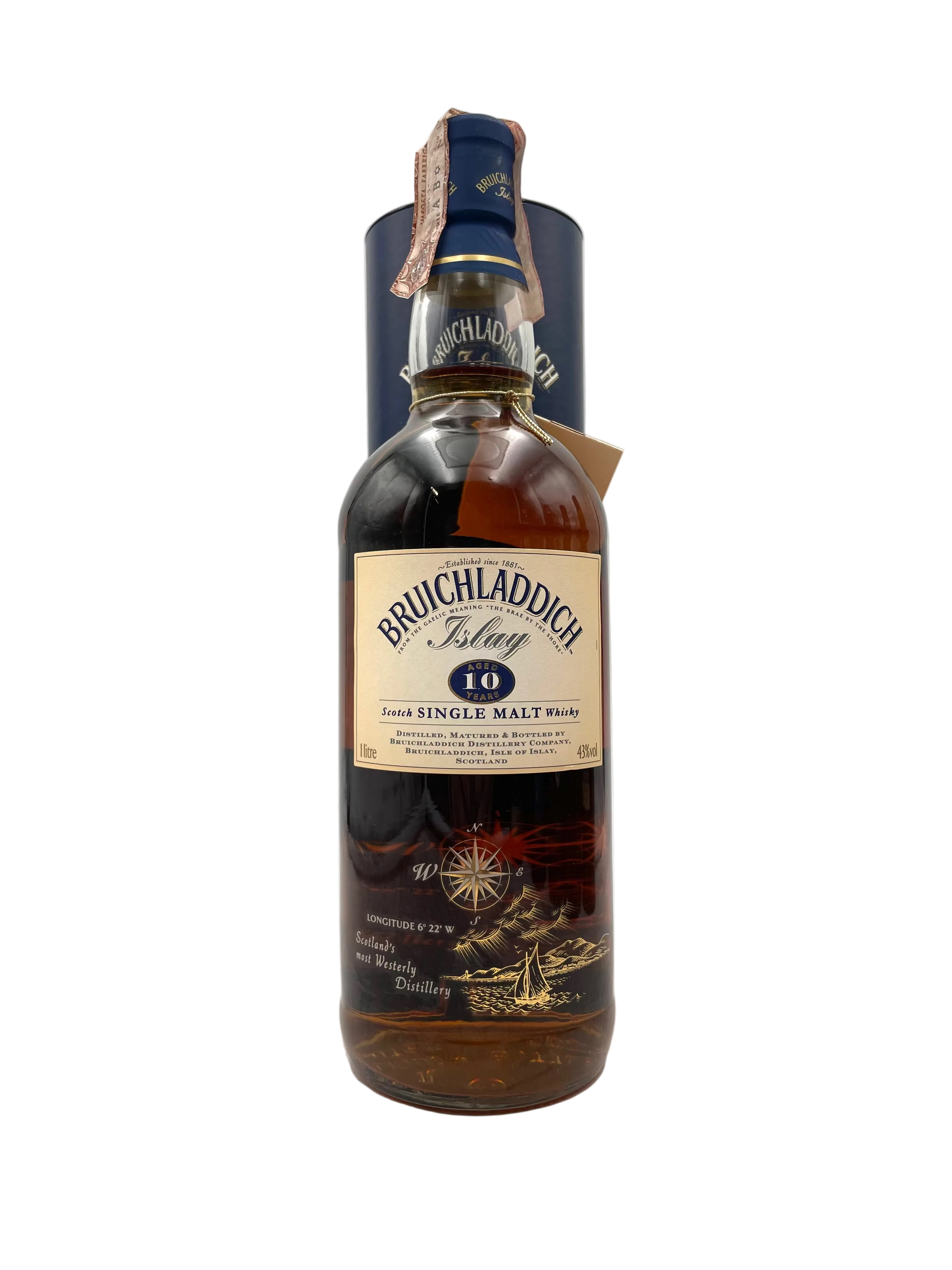 Bruichladdich - 10 YO Islay Single Malt Scotch Whisky - Anni '80s